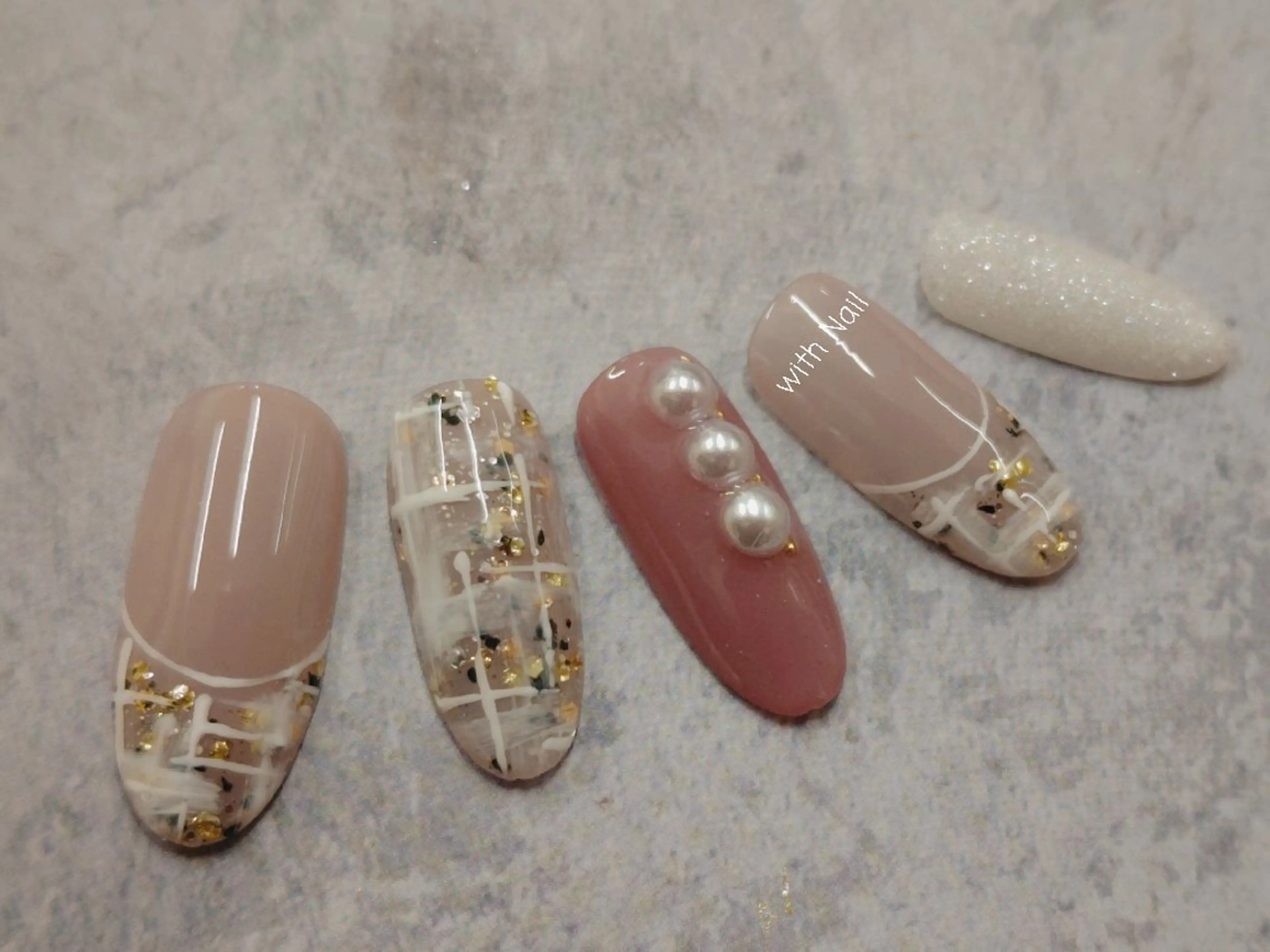 ネイル ツイードネイル with Nail   ナガヤのネイルデザイン