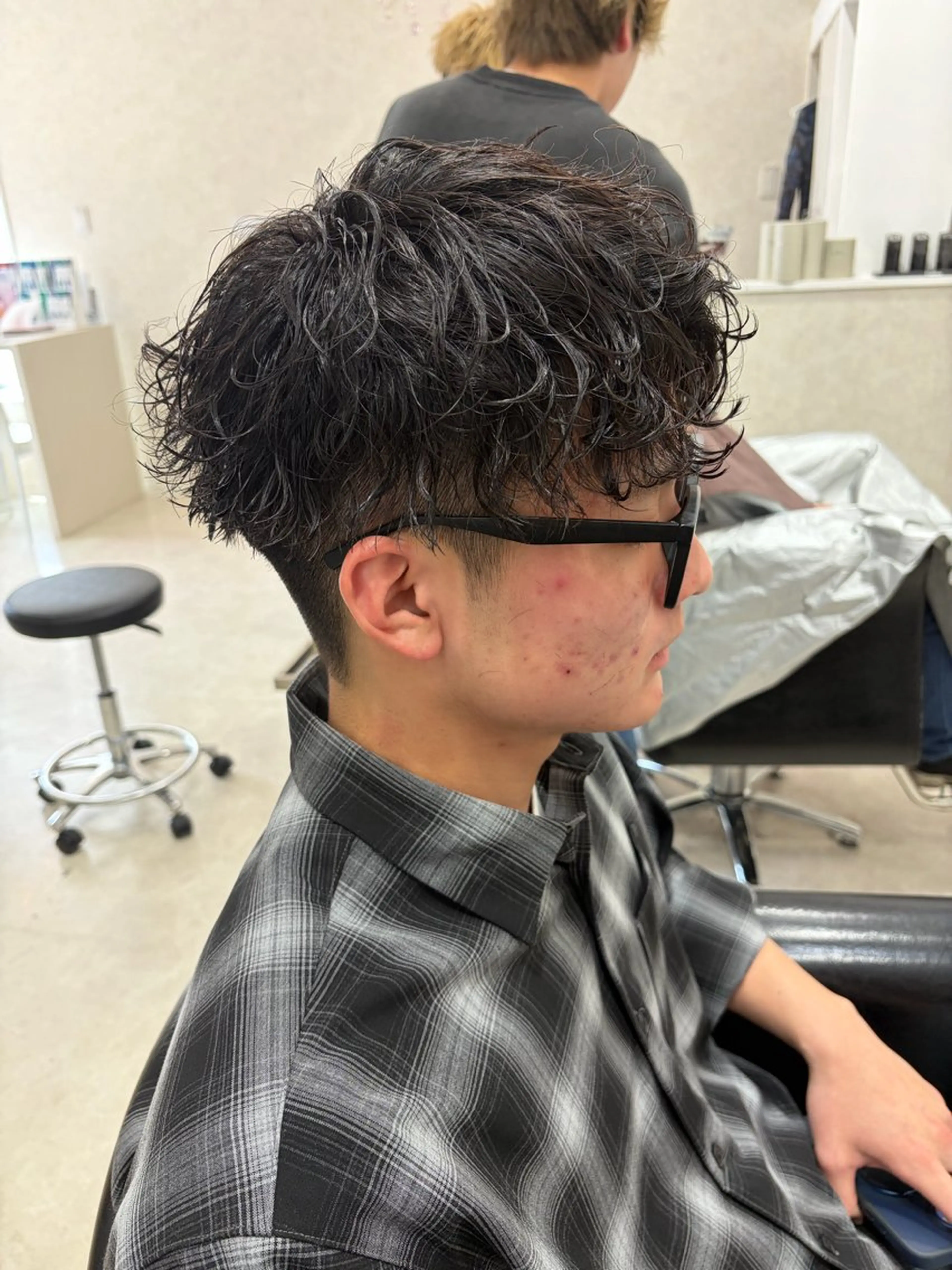 メンズ カット パーマ ＆tigre 佐藤秀太のヘアスタイル