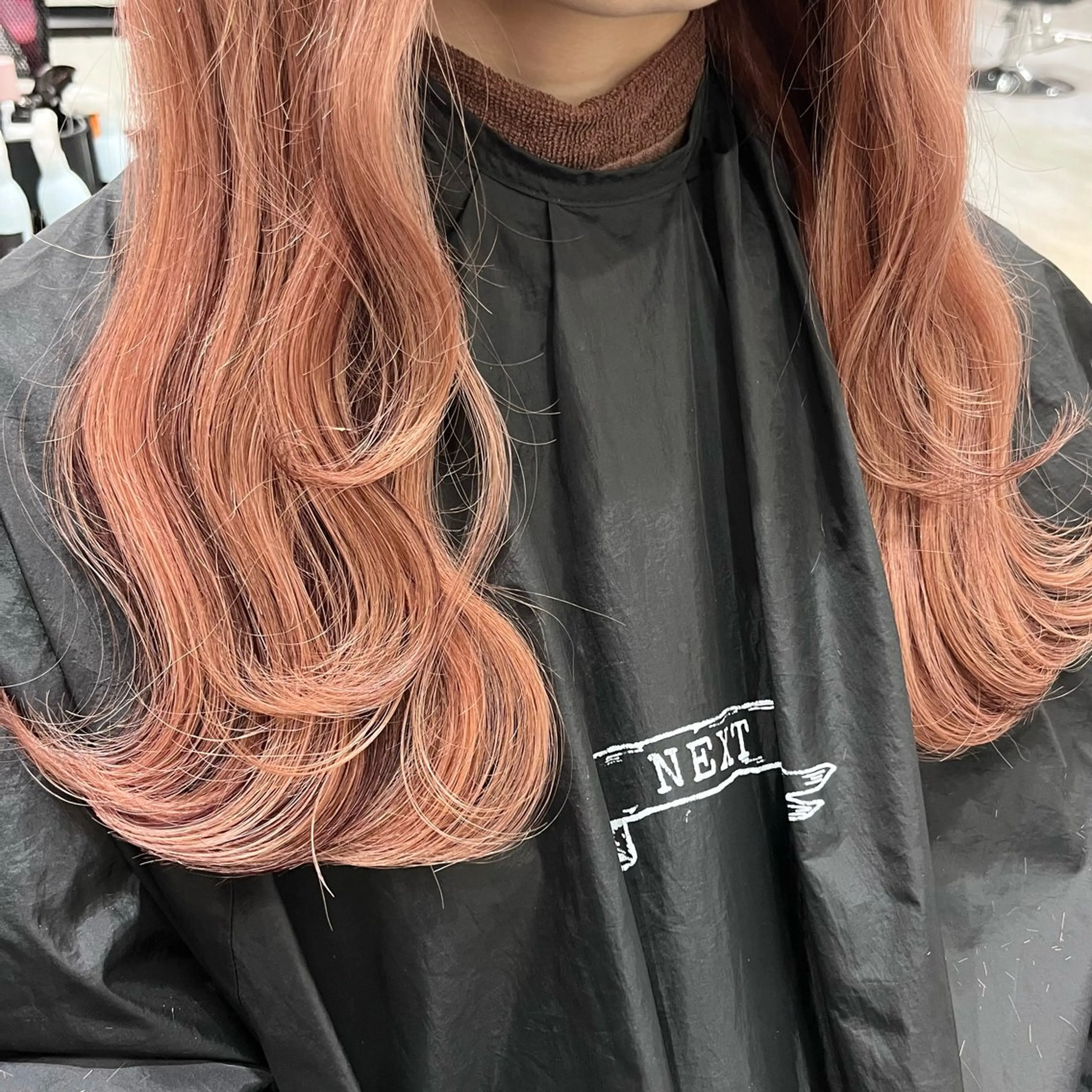 ロング カラー ベージュカラー ブラウンカラー ピンクカラー ピンクベージュ ピンクブラウン ヘアカラー エクステ MAKO ❤️‍🔥NEXTのヘアスタイル