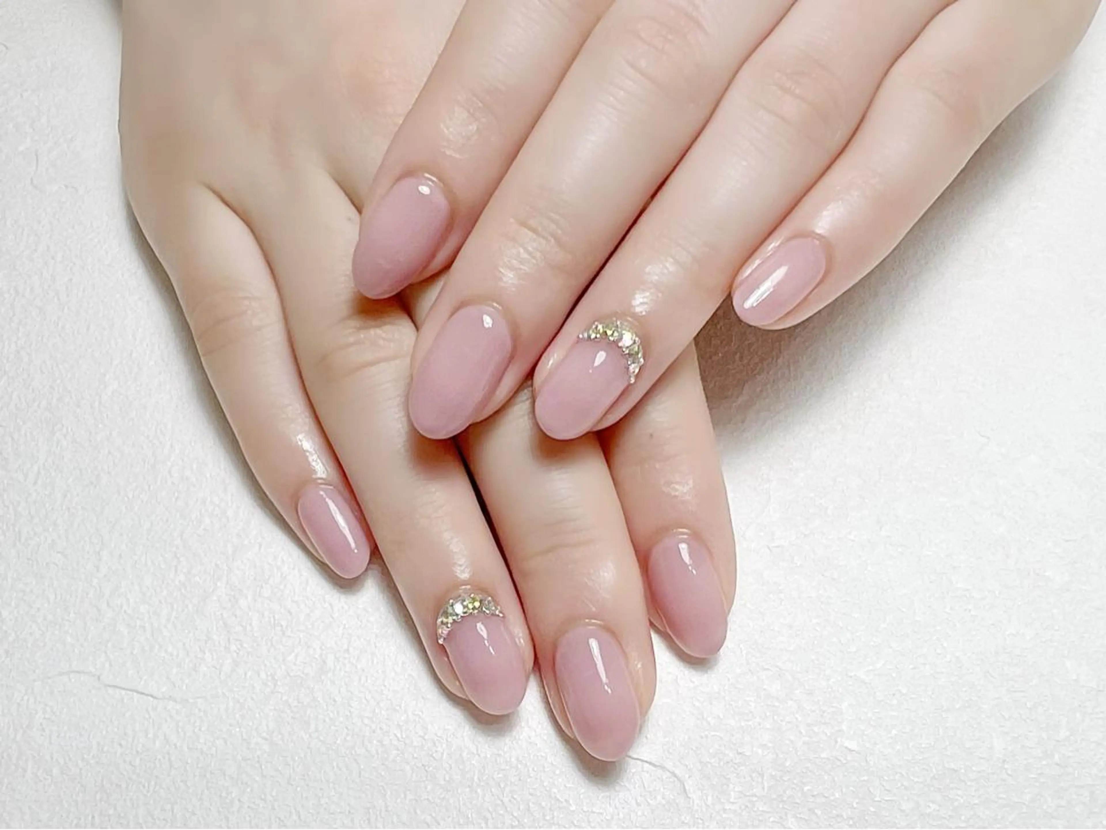 ネイル ガーリー オフィスネイル ピンク rouse nail RISATOのネイルデザイン