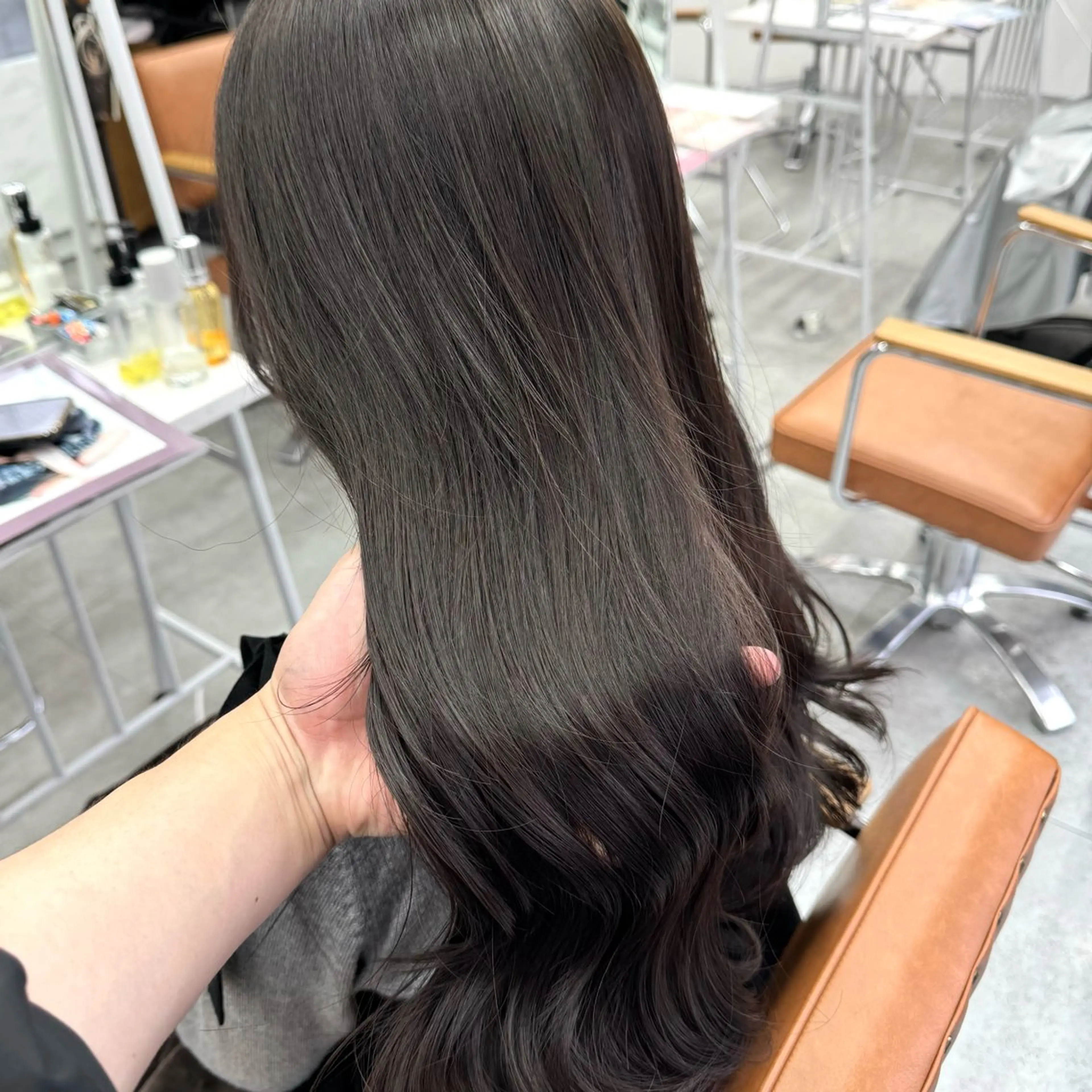 ロング カラー ヘアアレンジ ヘアカラー ブリーチなしカラー /新百合ヶ丘/安形翔のヘアスタイル