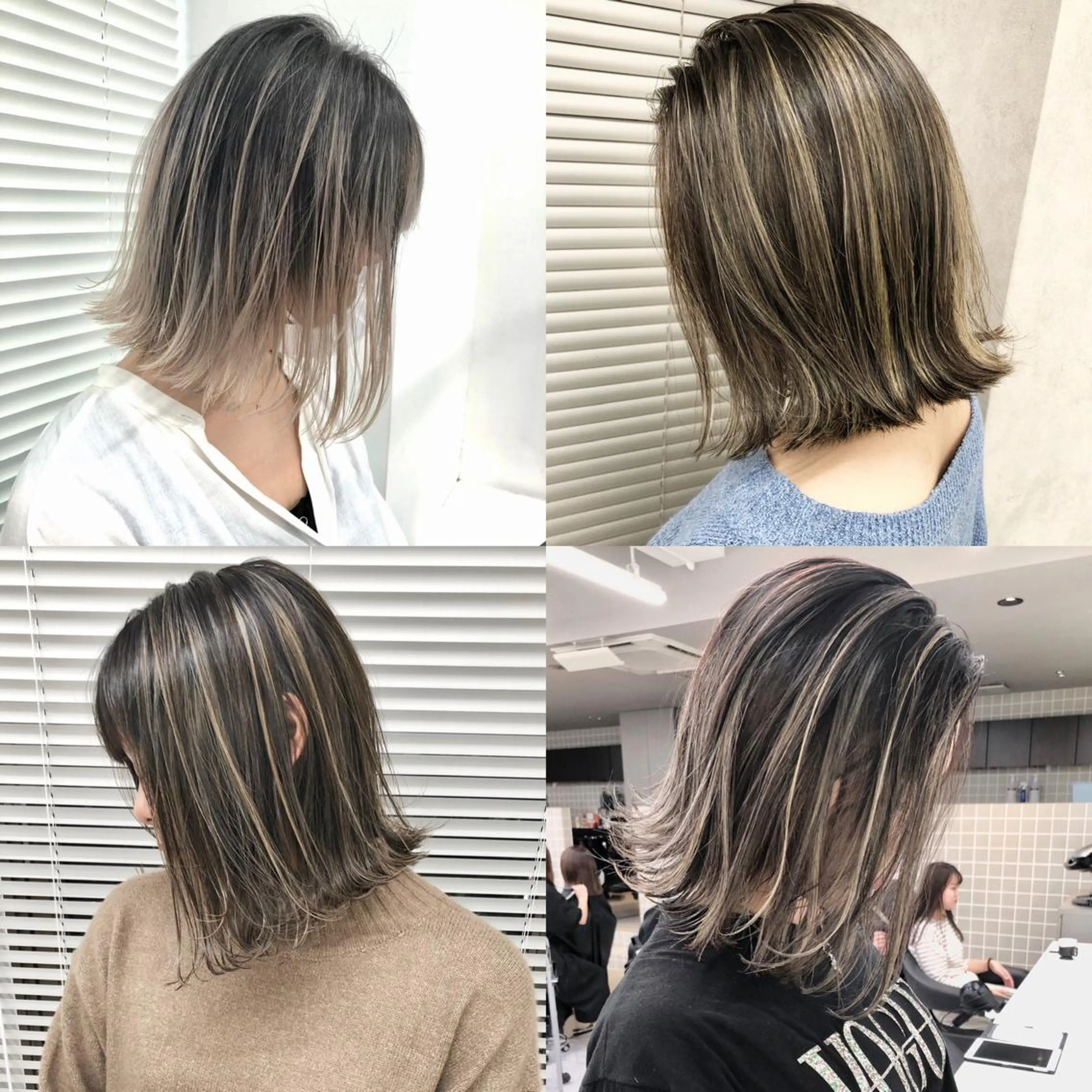 ショート カラー ハイライトカラー ボブ ハイライト カット ヘアカラー トリートメント ヘアセット メンズ特化 パーマ/オザワのヘアスタイル