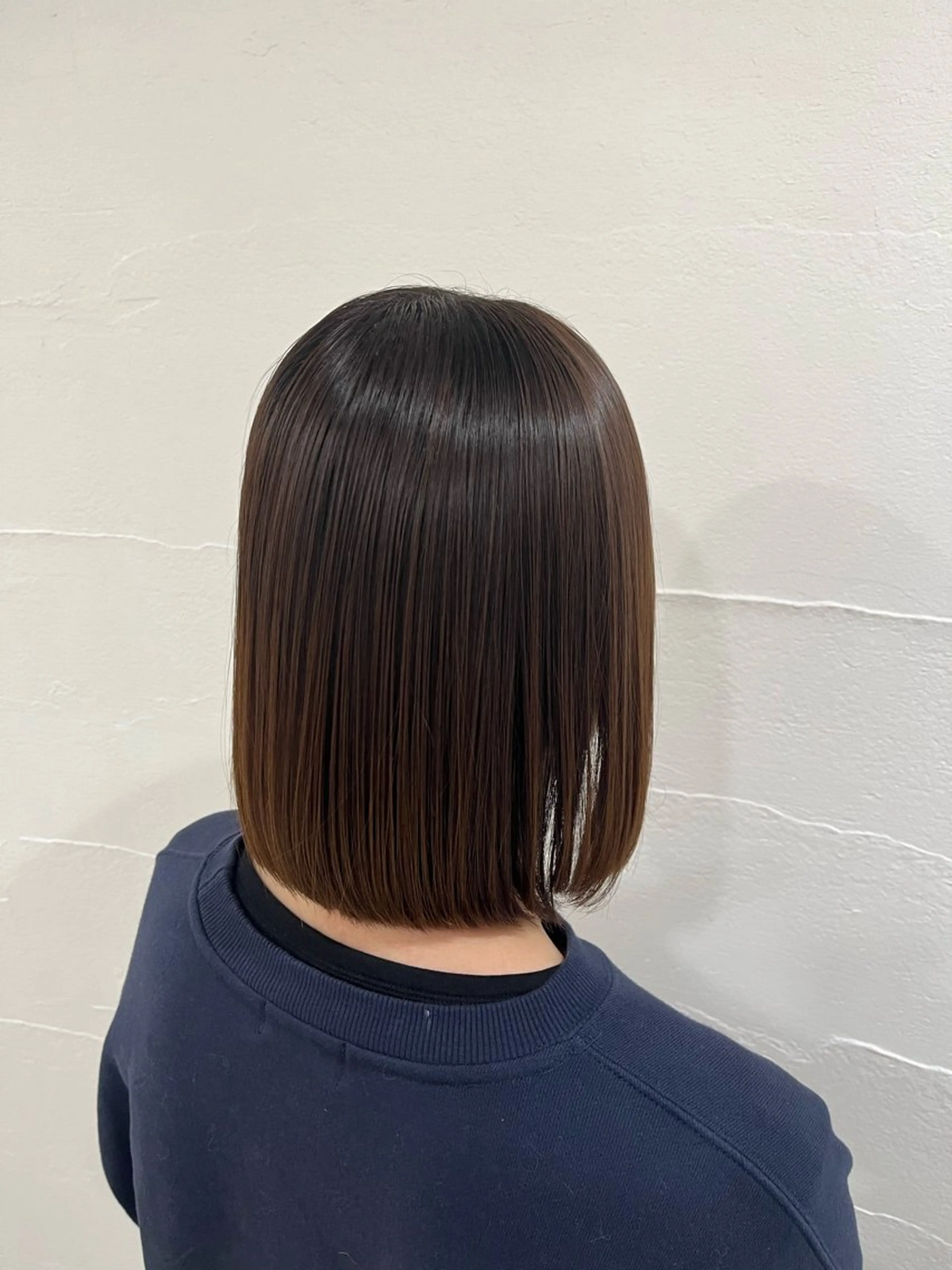 ミディアム ボブ 髪質改善 西田 早輝子🍊のヘアスタイル