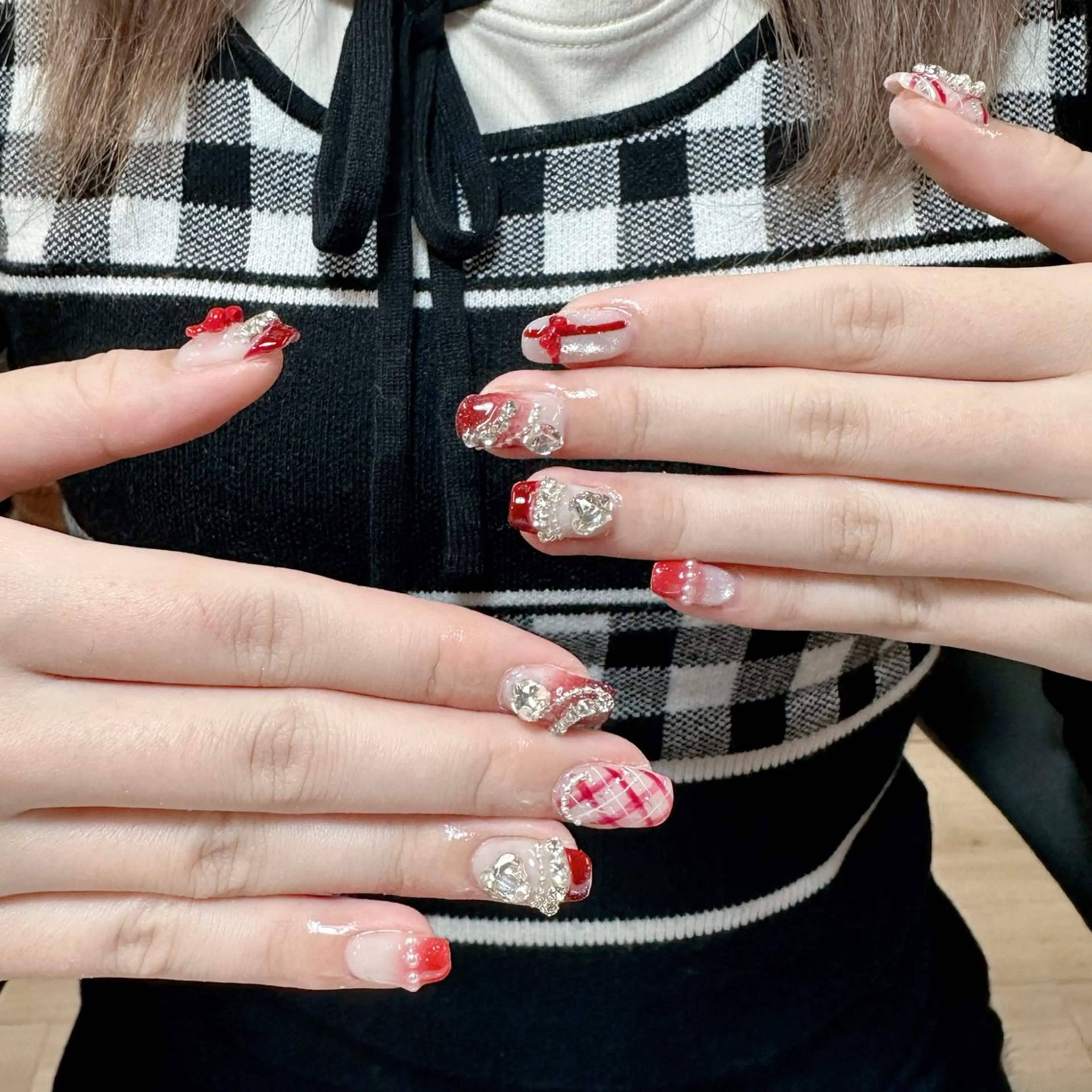 ネイル ハンドネイル 🍄Rina🍄 韓国風ネイルのネイルデザイン