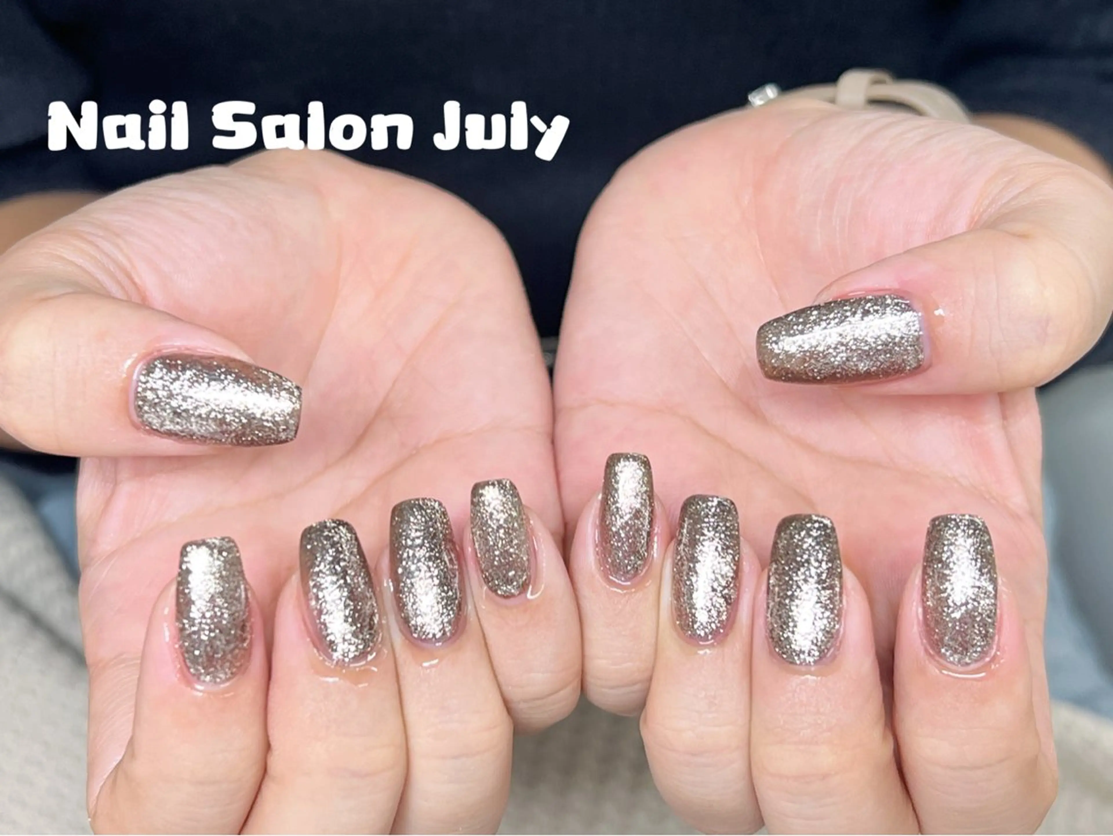 ネイル アートネイル オーロラネイル ジェルネイル ガーリー キラキラネイル ハンドネイル July Salonのネイルデザイン