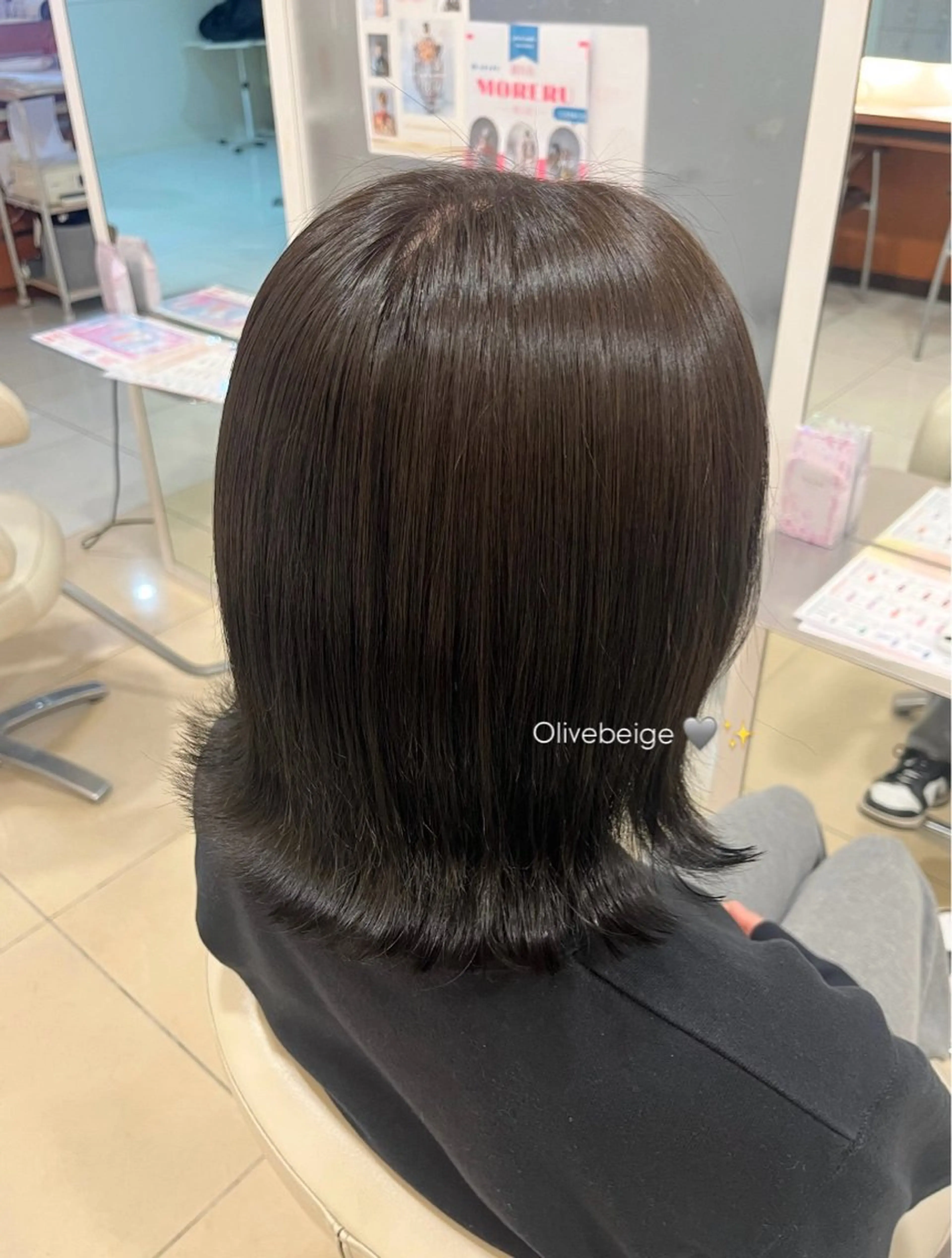 カラー 透明感カラー やぐち あいるのヘアスタイル