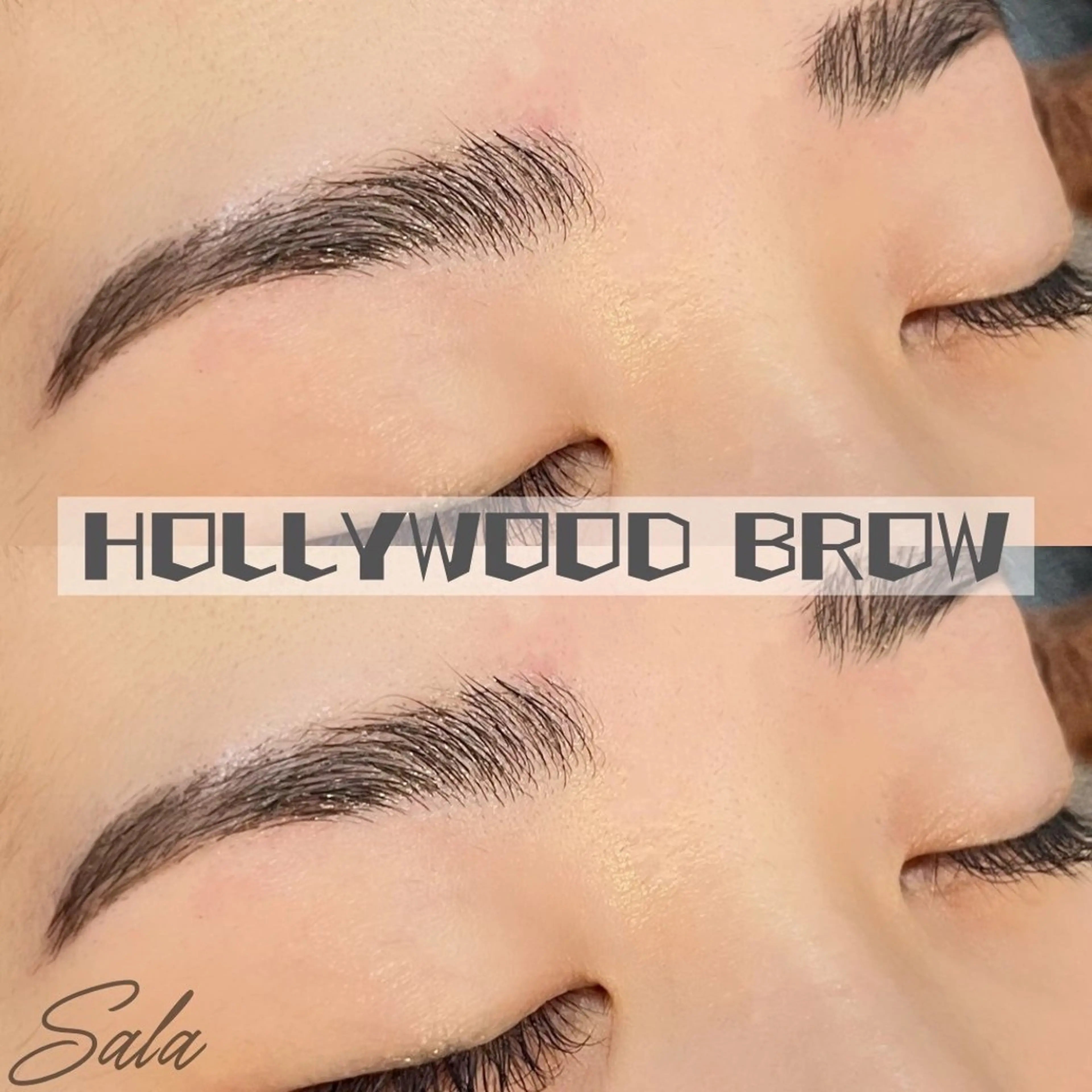 アイブロウ ハリウッドブロウリフト トータルビューティー サロンSalaのマツエク・マツパデザイン