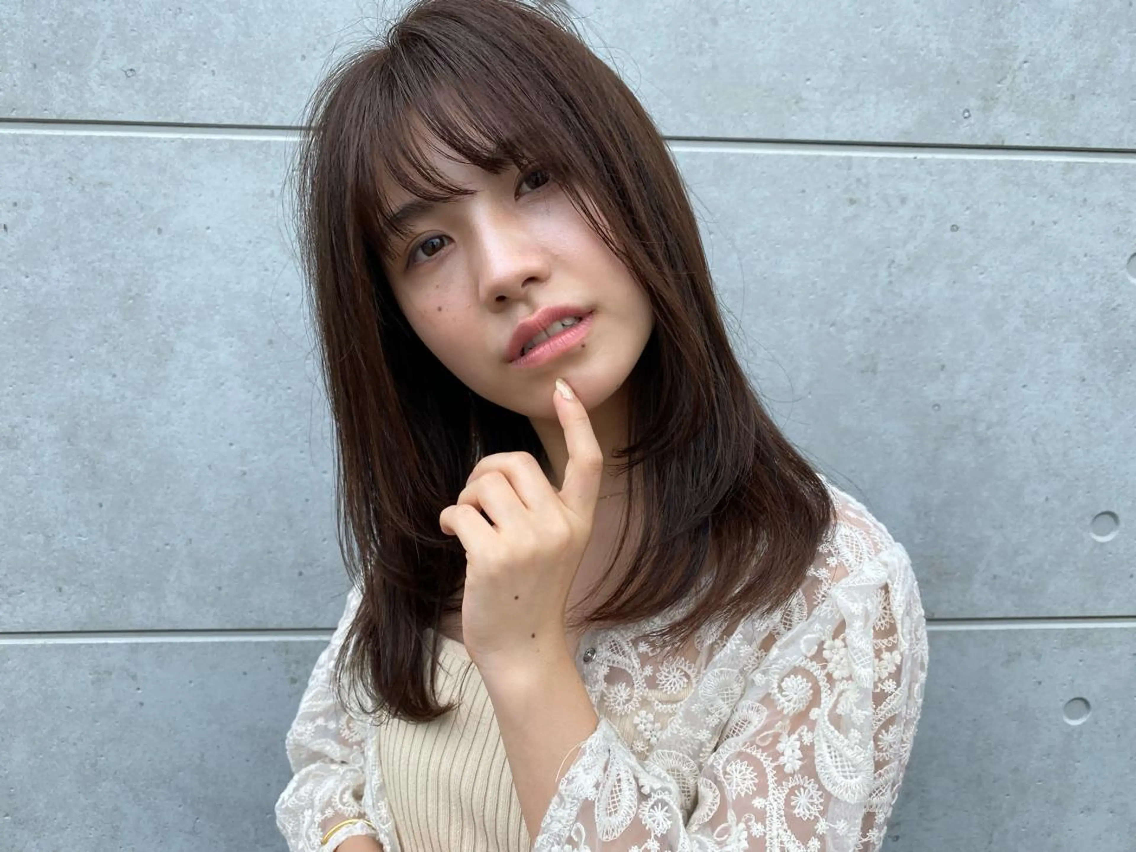 ミディアム カット ヘアカラー トリートメント イリューム千葉店所属・日暮 大樹のヘアスタイル