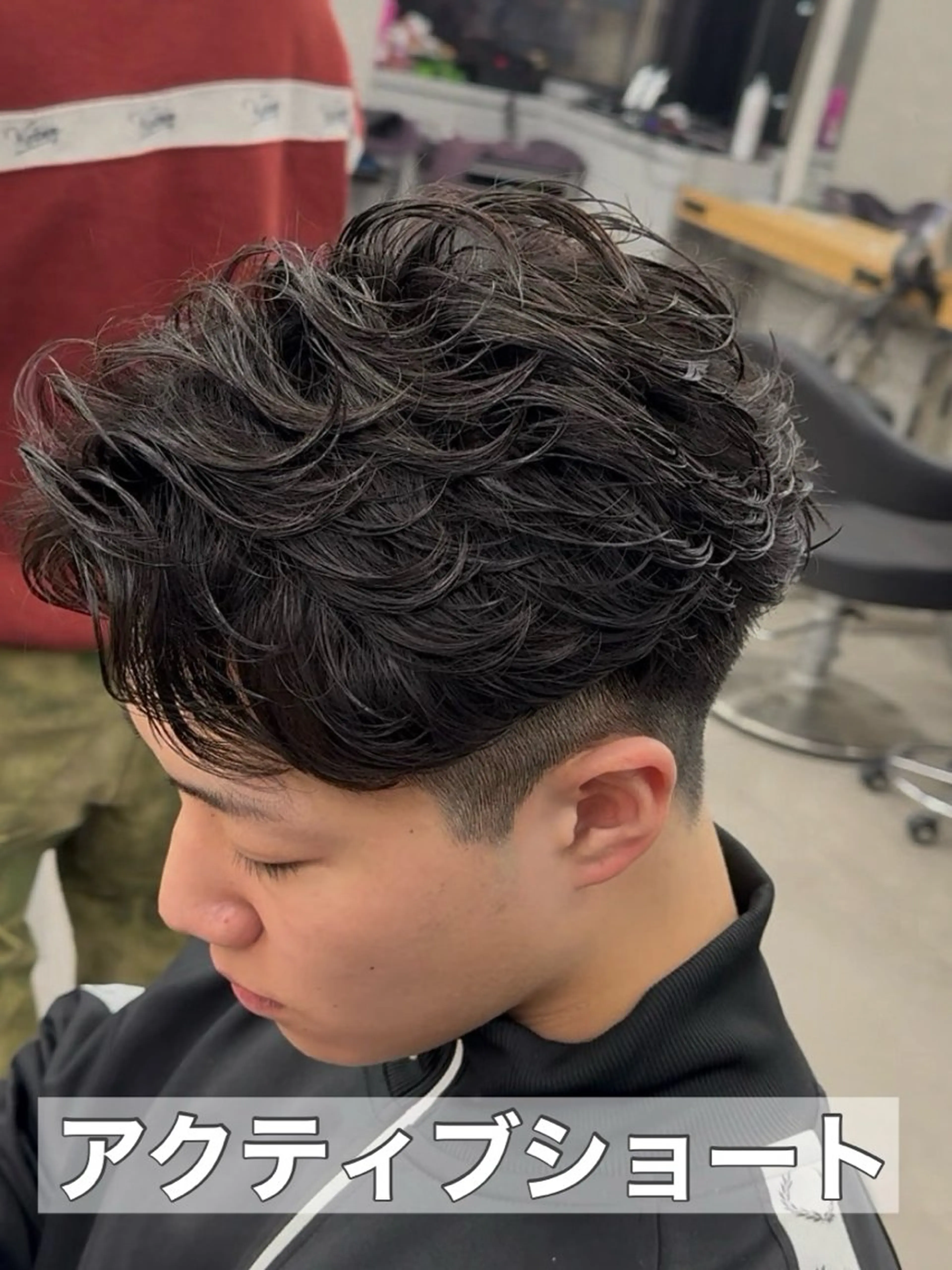 ショート パーマ メンズ メンズパーマ ショートヘア メンズパーマカット 達人/涼のヘアスタイル