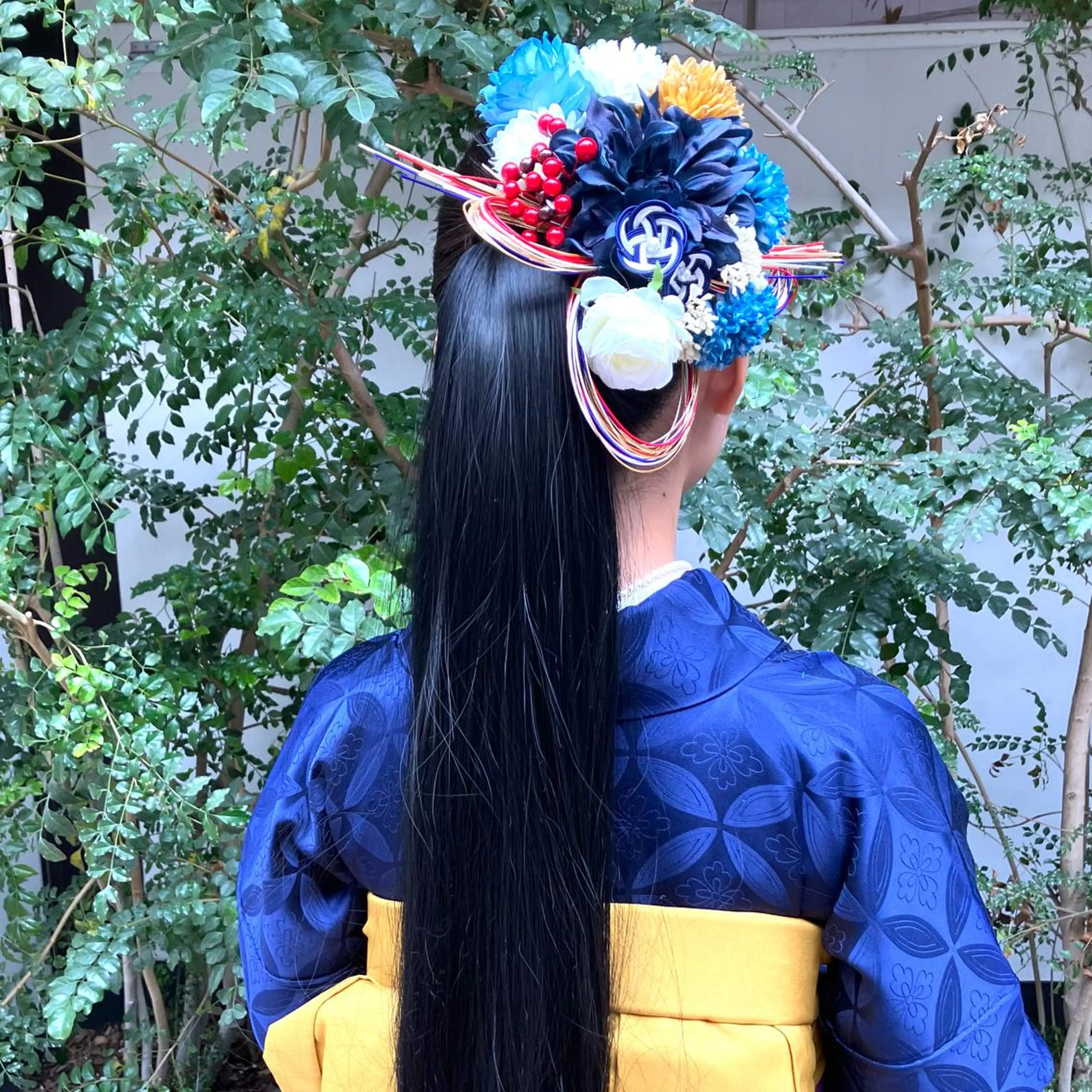 ロング ヘアアレンジ 着付け 勝野 麻美のヘアスタイル