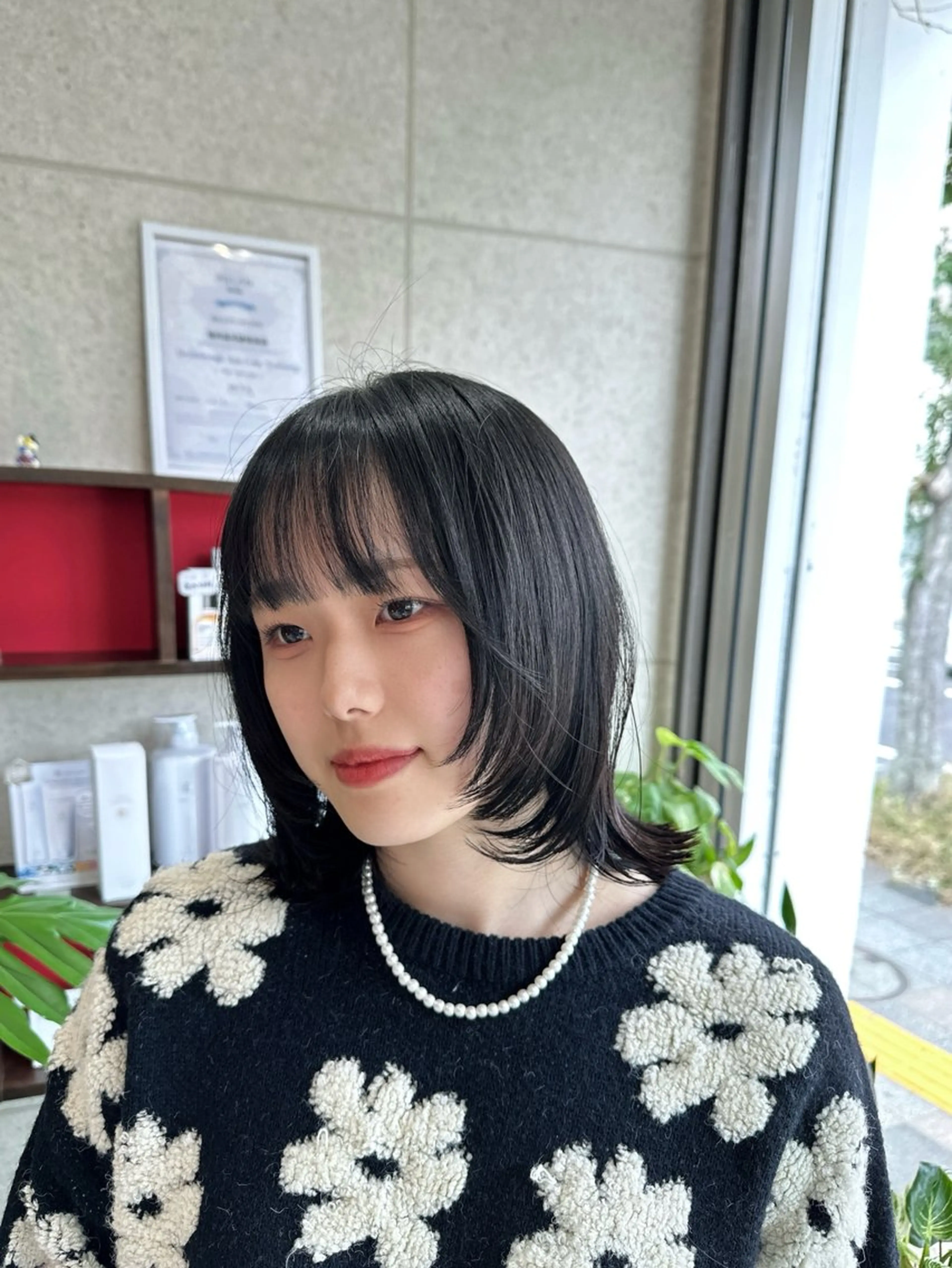 ショート ボブレイヤー ボブ レイヤーカット 遠藤惟斗/自由が丘/ 透明感カラー/パーマのヘアスタイル