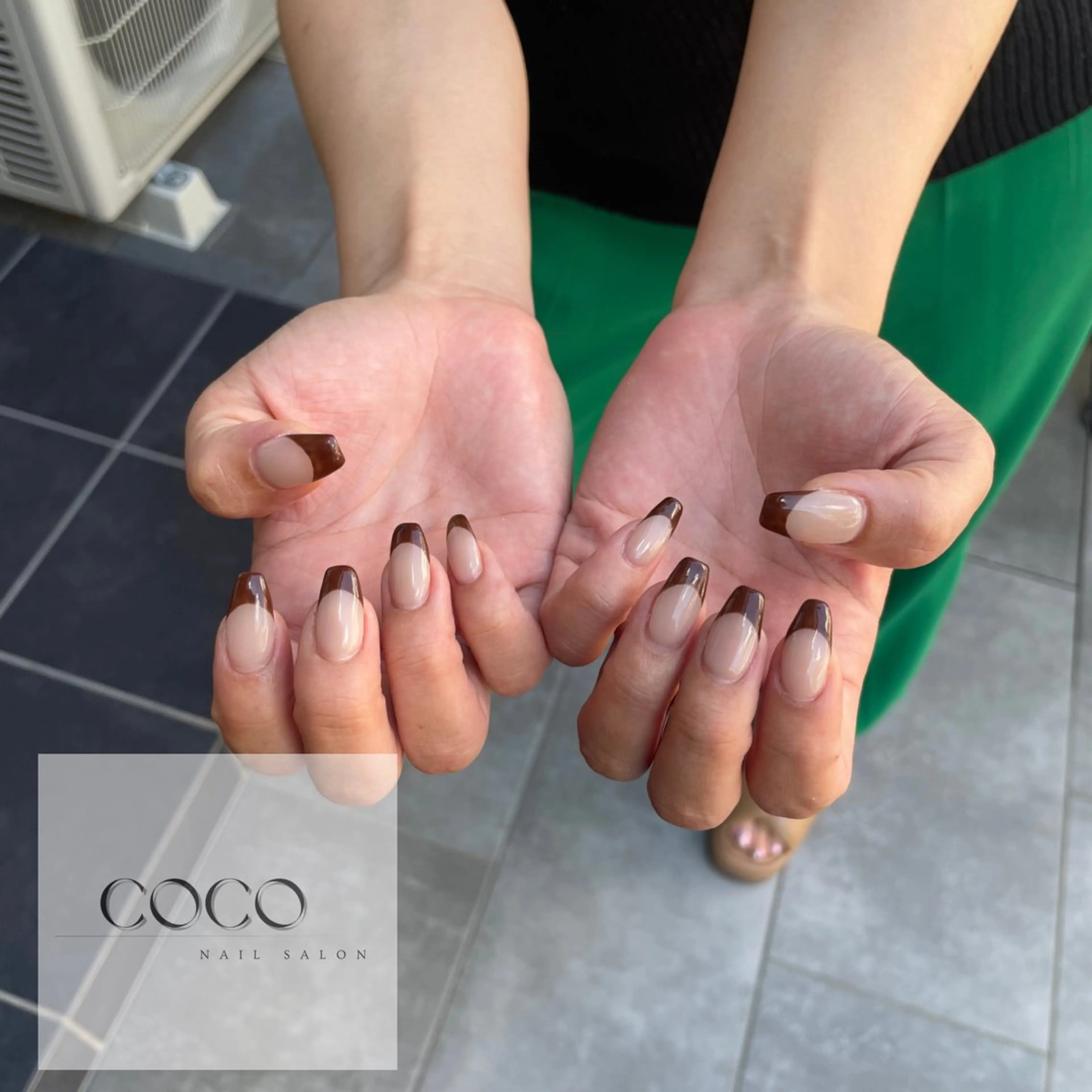 ネイル ブラウン フレンチネイル NAIL SALON / 耳ﾂﾎﾞ HBLの眉毛・アイブロウイメージ