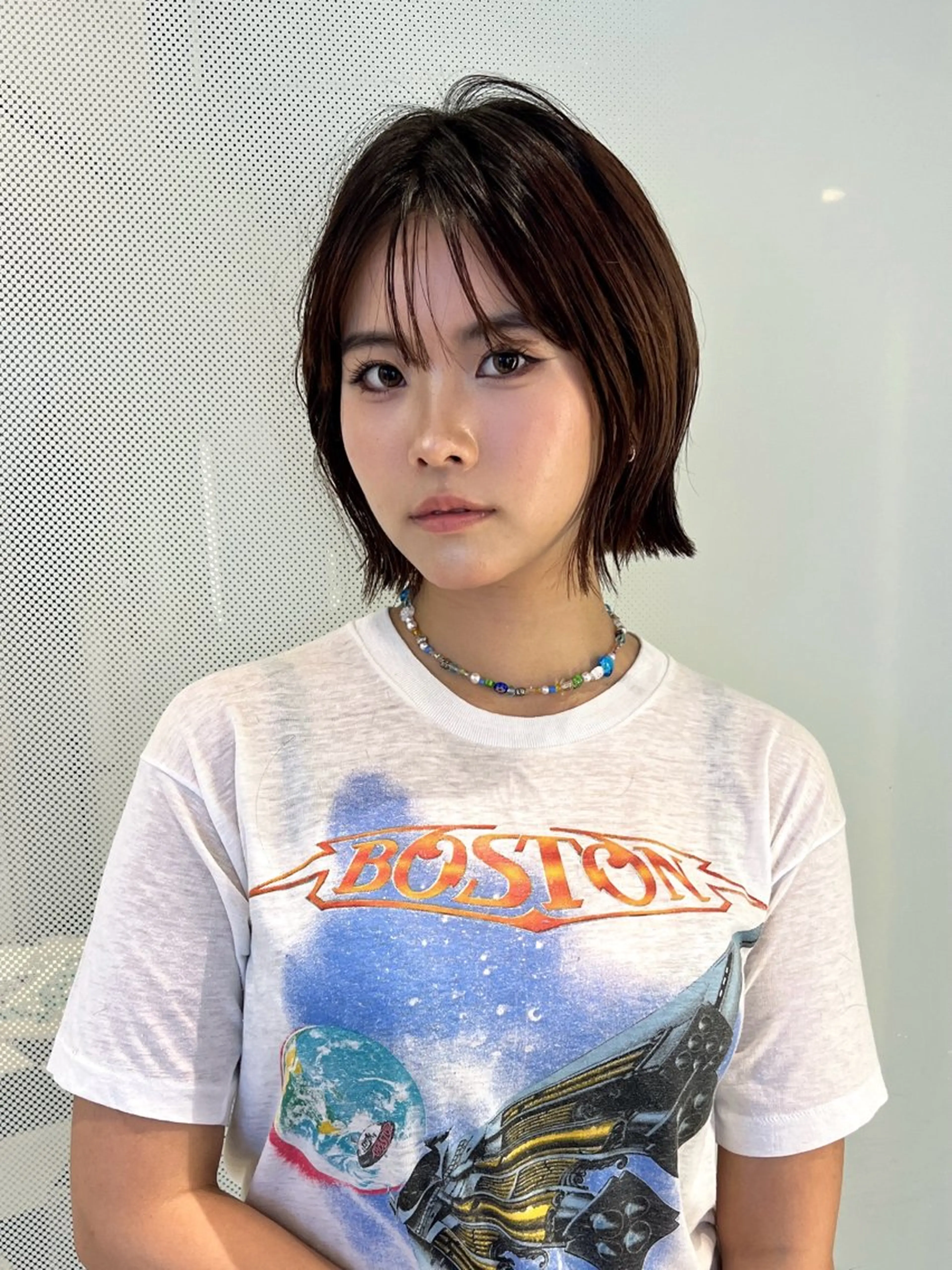 ショート 大谷美佳/レイヤー カット/ツヤ髪のヘアスタイル