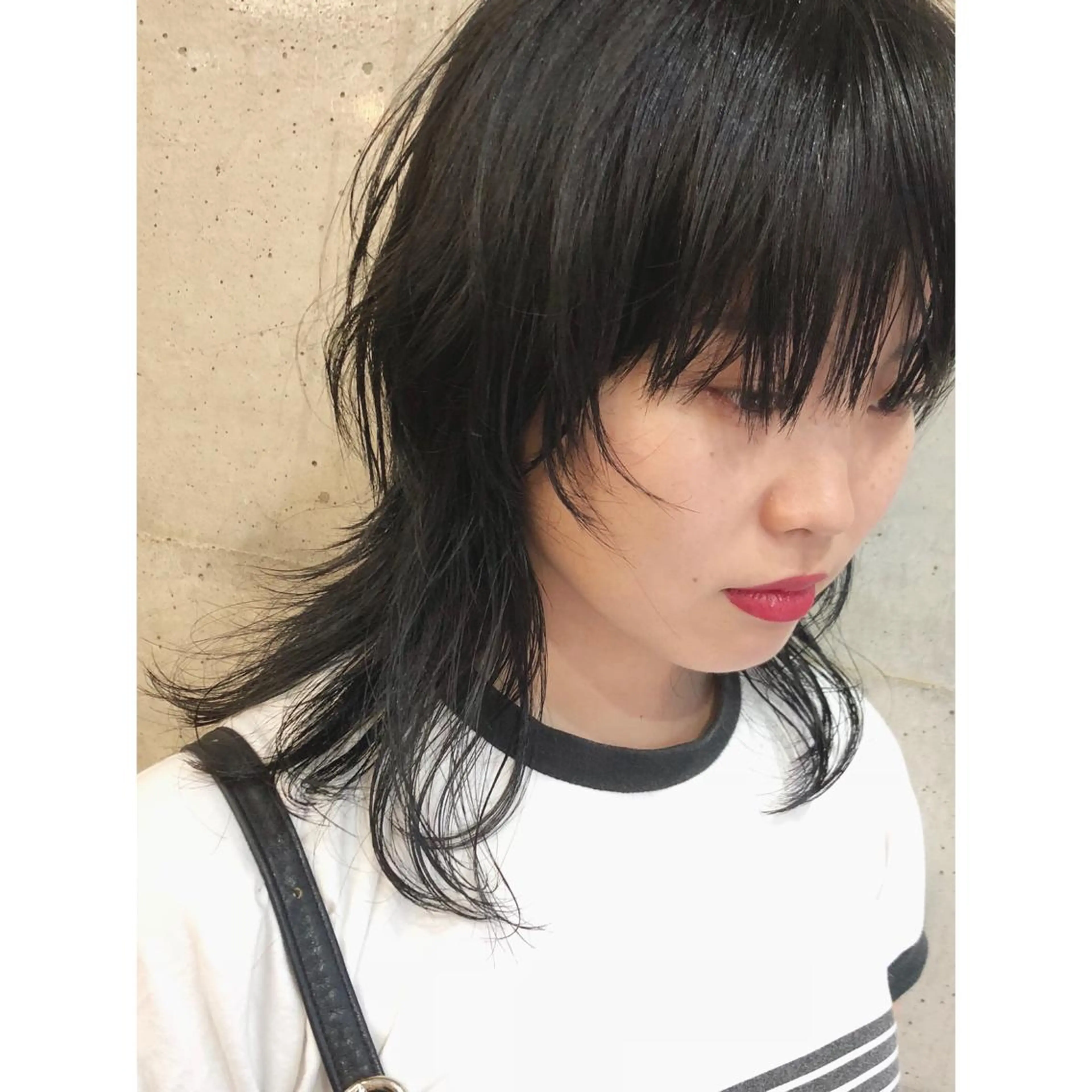 ミディアム カラー アッシュ オリーブアッシュ ウルフカット カット ヘアカラー トリートメント ヘアセット センスをお届けします 大谷将生infpのヘアスタイル