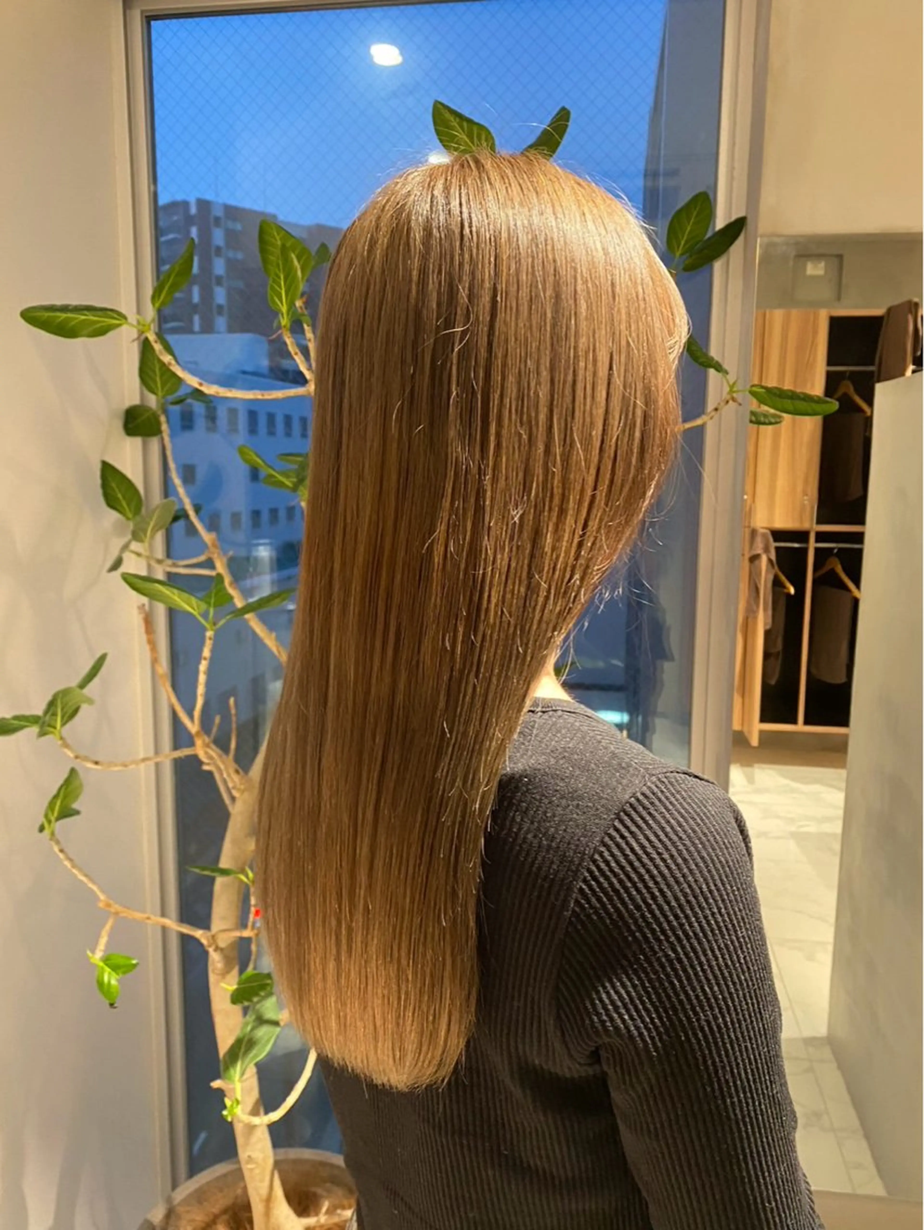 ロング カラー Rena/ 透明感カラー🖤🫧のヘアスタイル