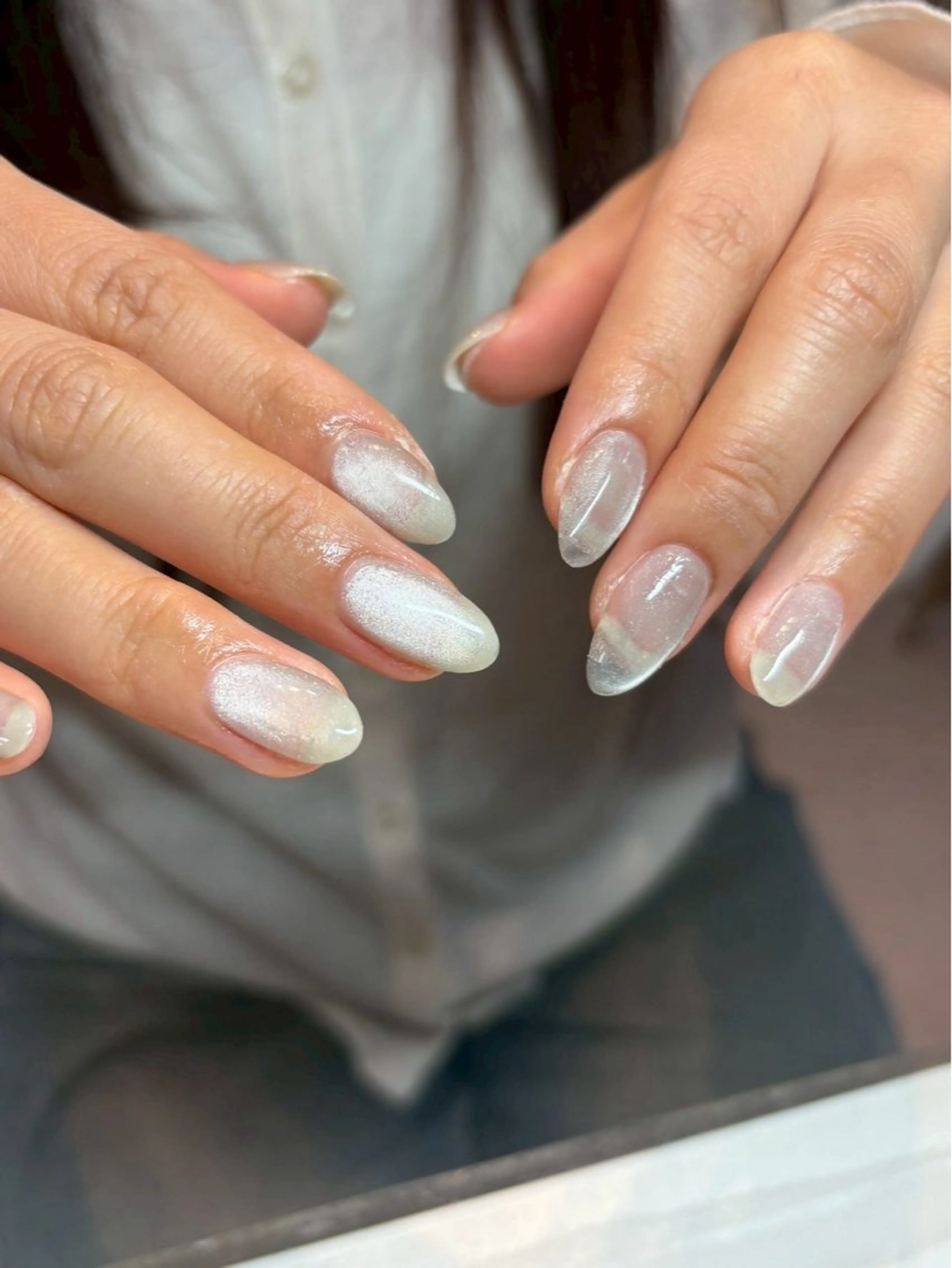 ネイル マグネットネイル マグネットワンカラー ワンカラーネイル ワンホンネイル ハンドネイル nailsalon popoのネイルデザイン