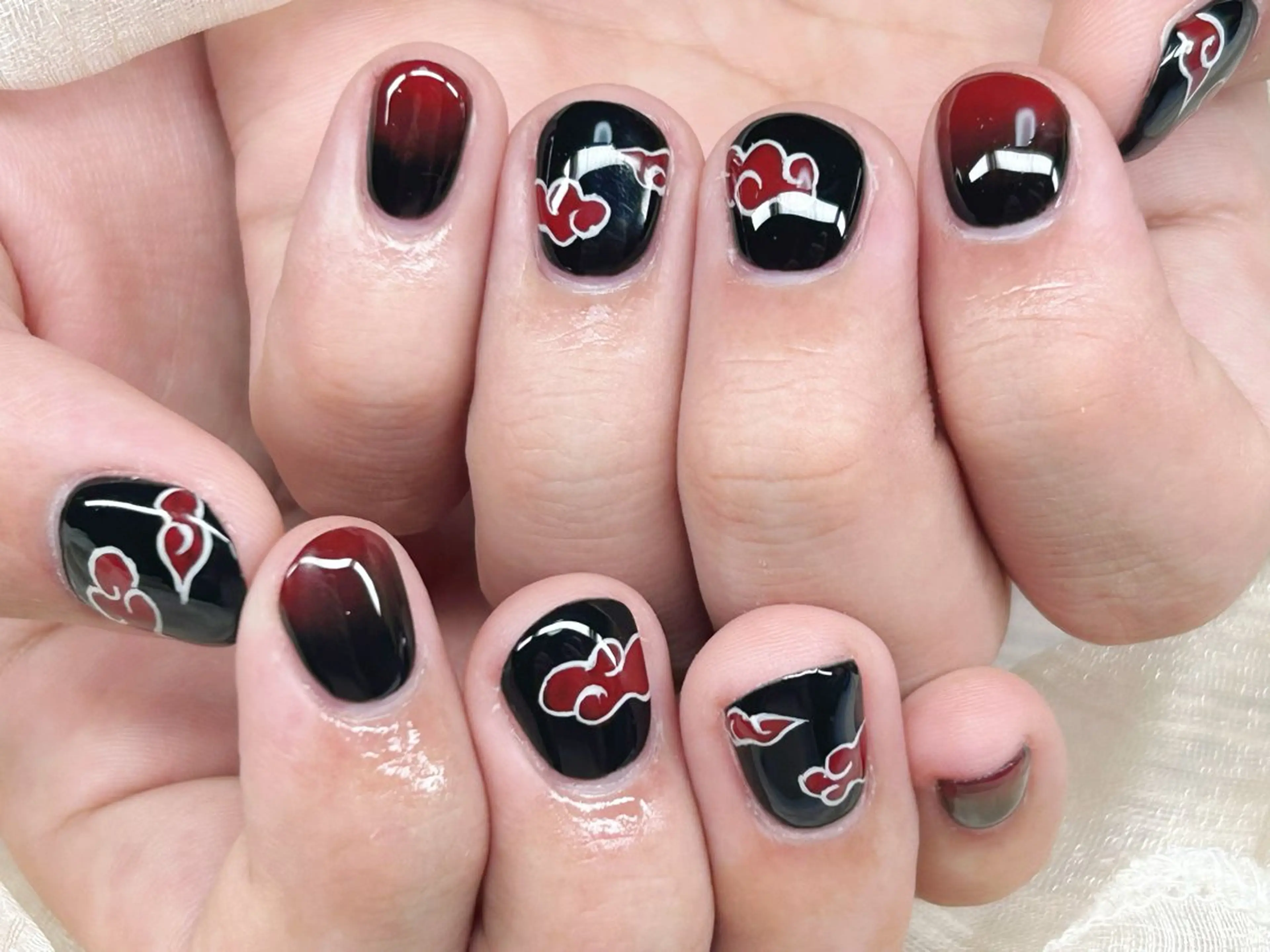 ネイル アートネイル チークネイル 成人式 入学式 長さ出し ハンドネイル Lino Nailのネイルデザイン