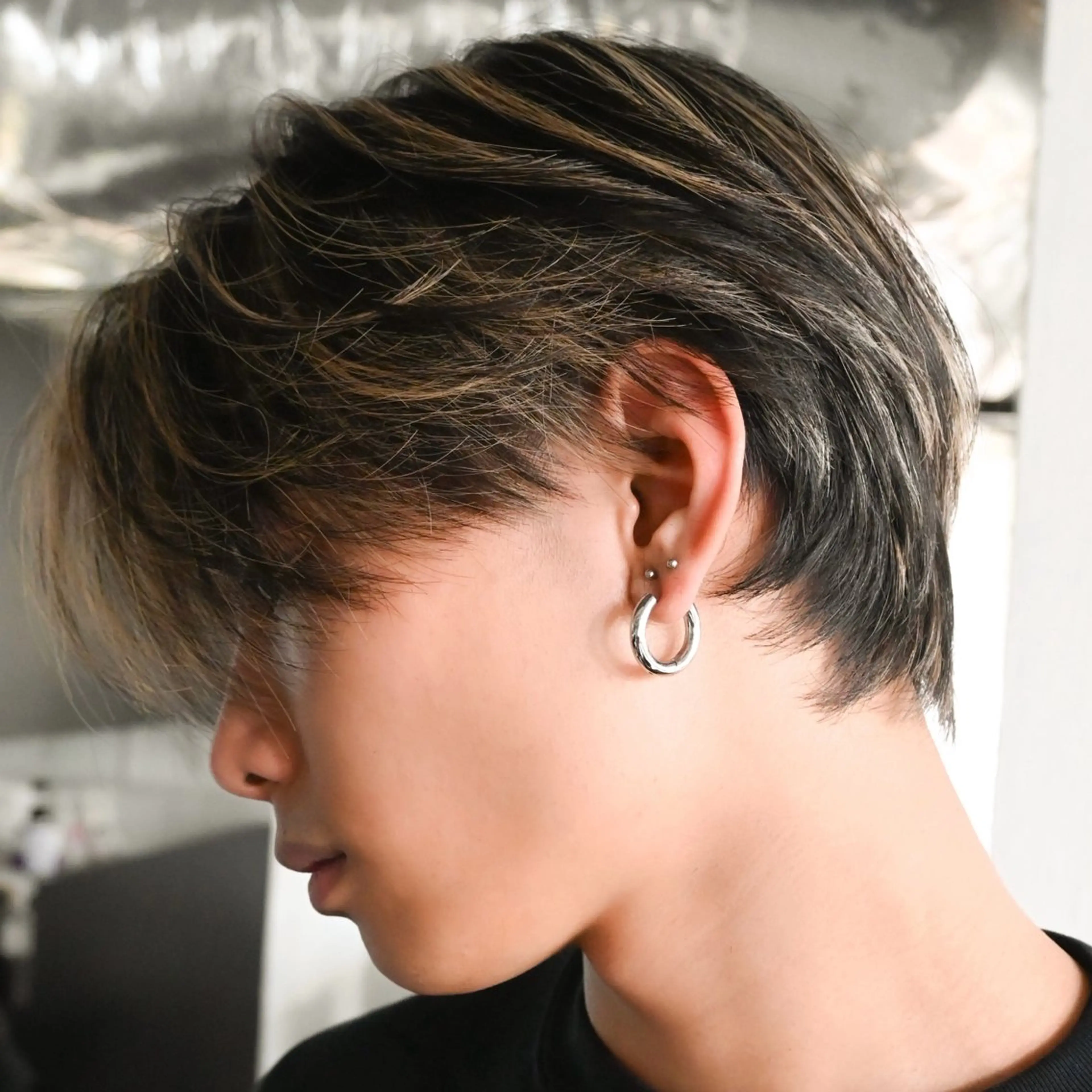 メンズ 池袋センターパート 特化YUUKIのヘアスタイル