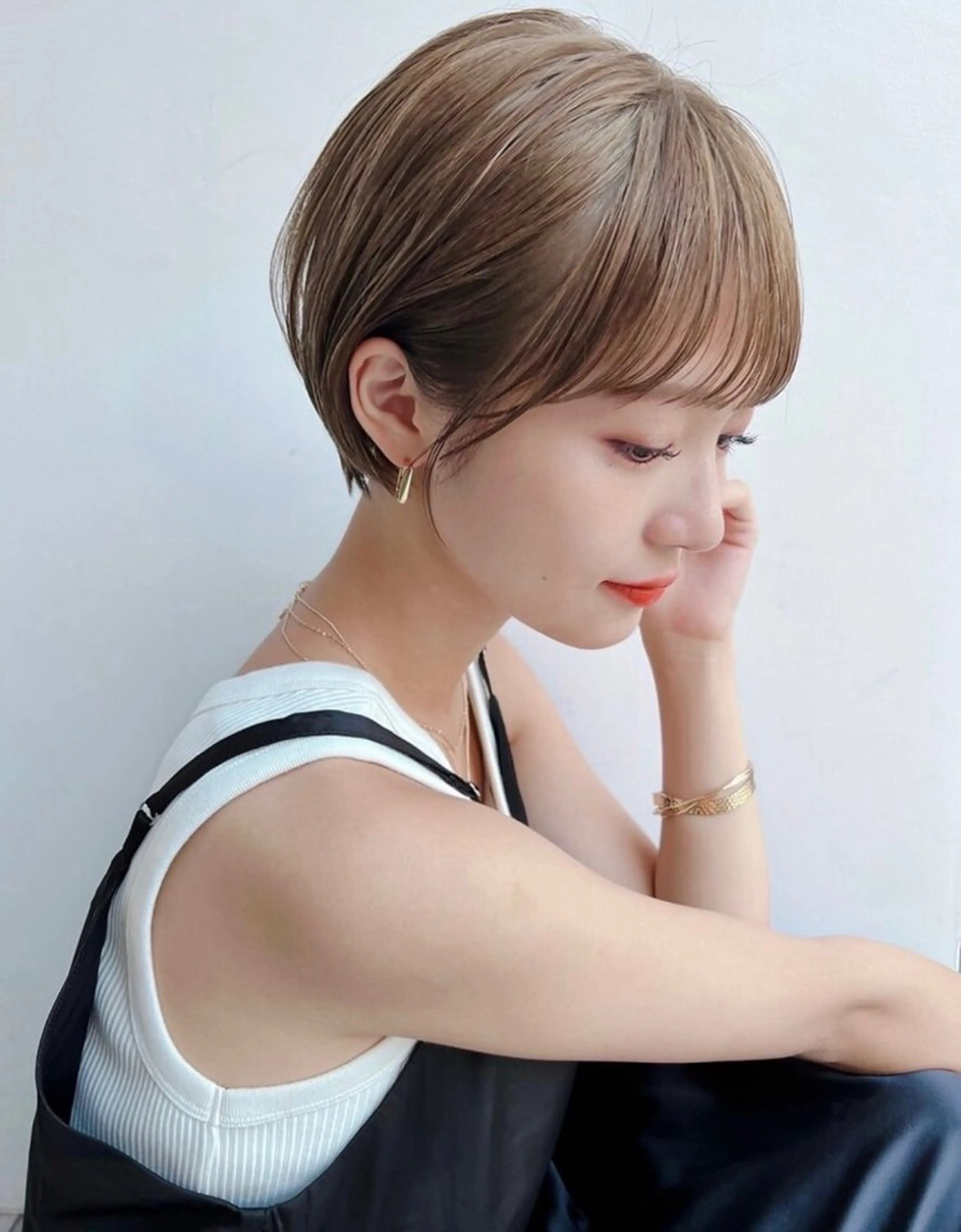 ショート レイヤーボブ/ 艶カラー/サナ🌼のヘアスタイル