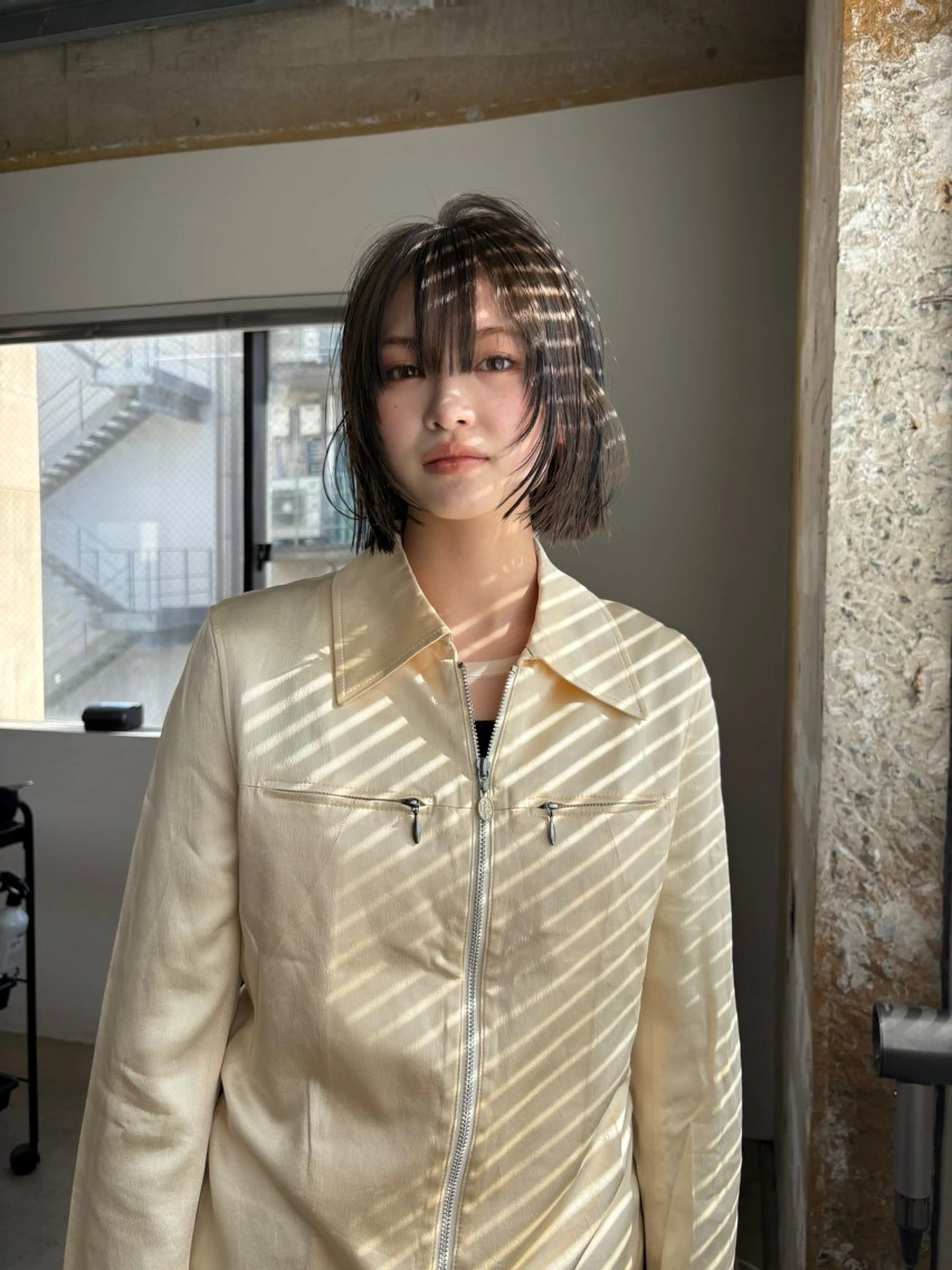 ショート 顔周りカット Zoey Ayakaのヘアスタイル