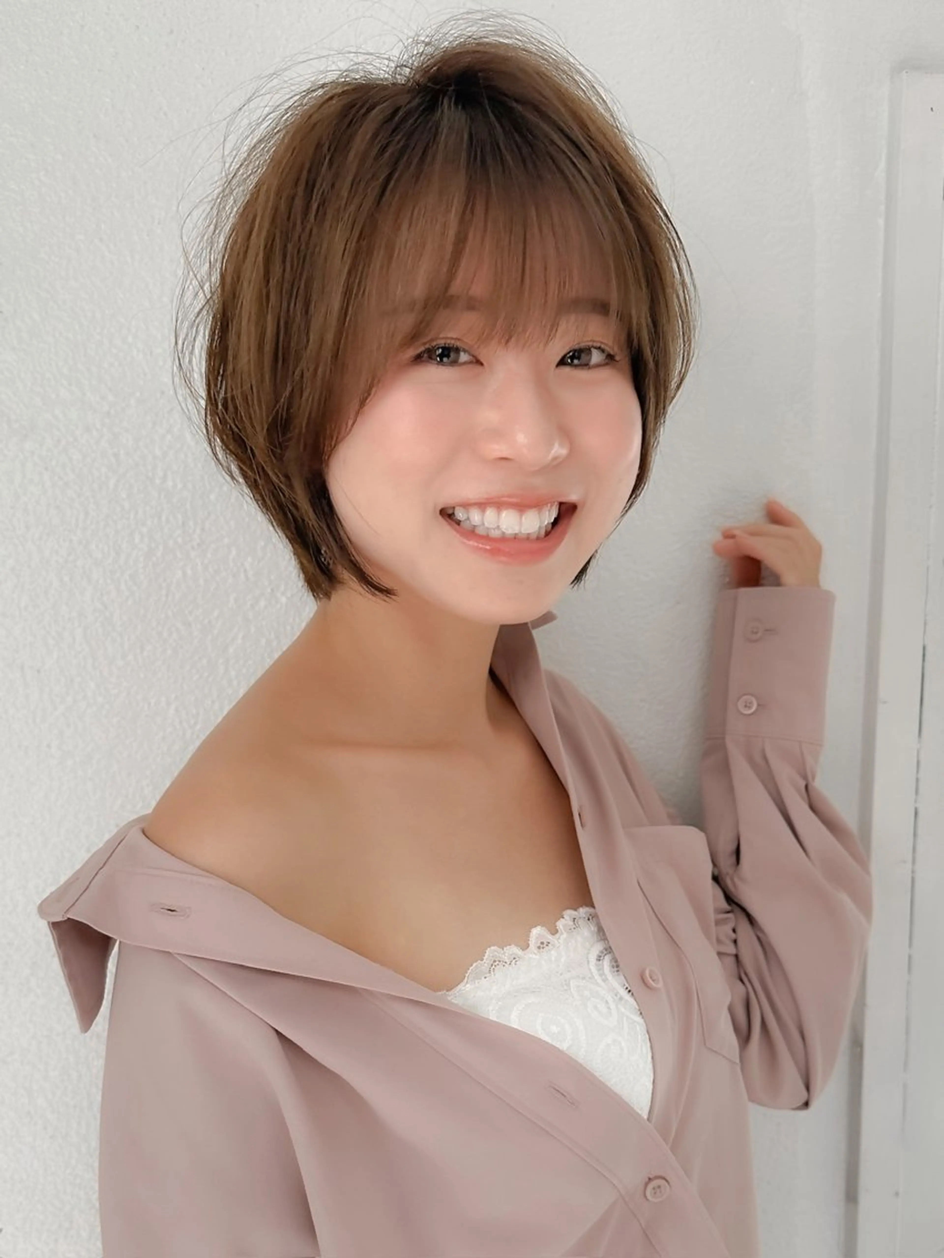 ショート カラー ボブ/ショート/ 縮毛矯正⚜️工藤昴のヘアスタイル