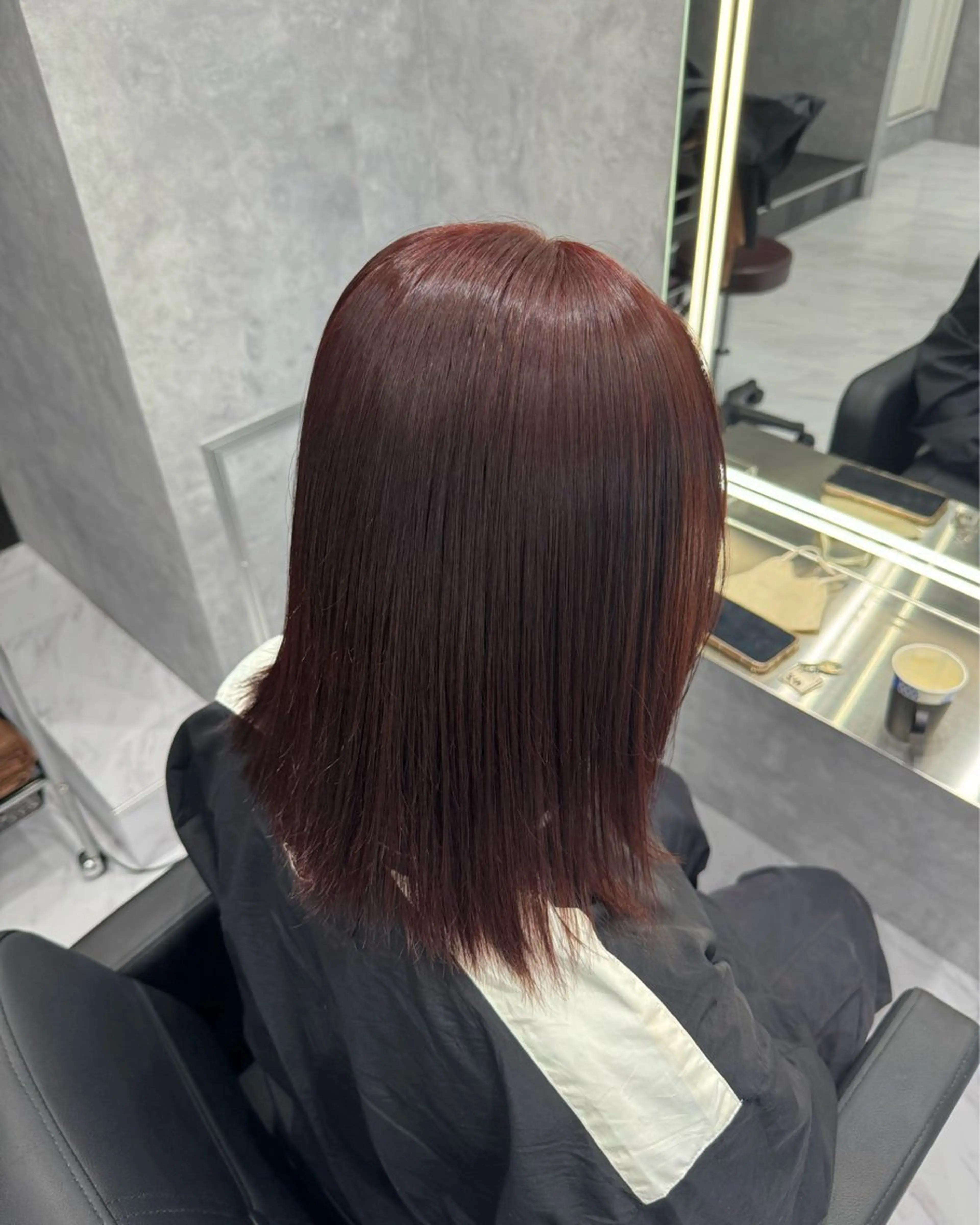 カラー レッドカラー 💖艶カラー💖 mikuのヘアスタイル