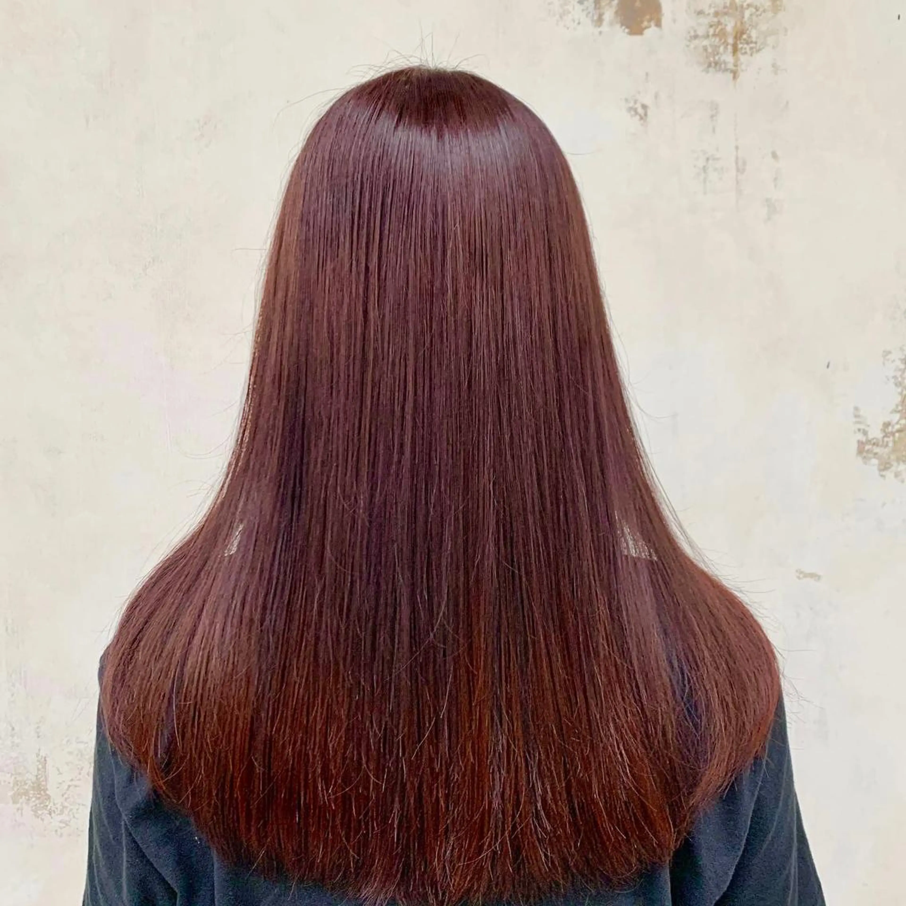 ロング カラー レッドカラー じゅんな VENICE/船橋駅のヘアスタイル