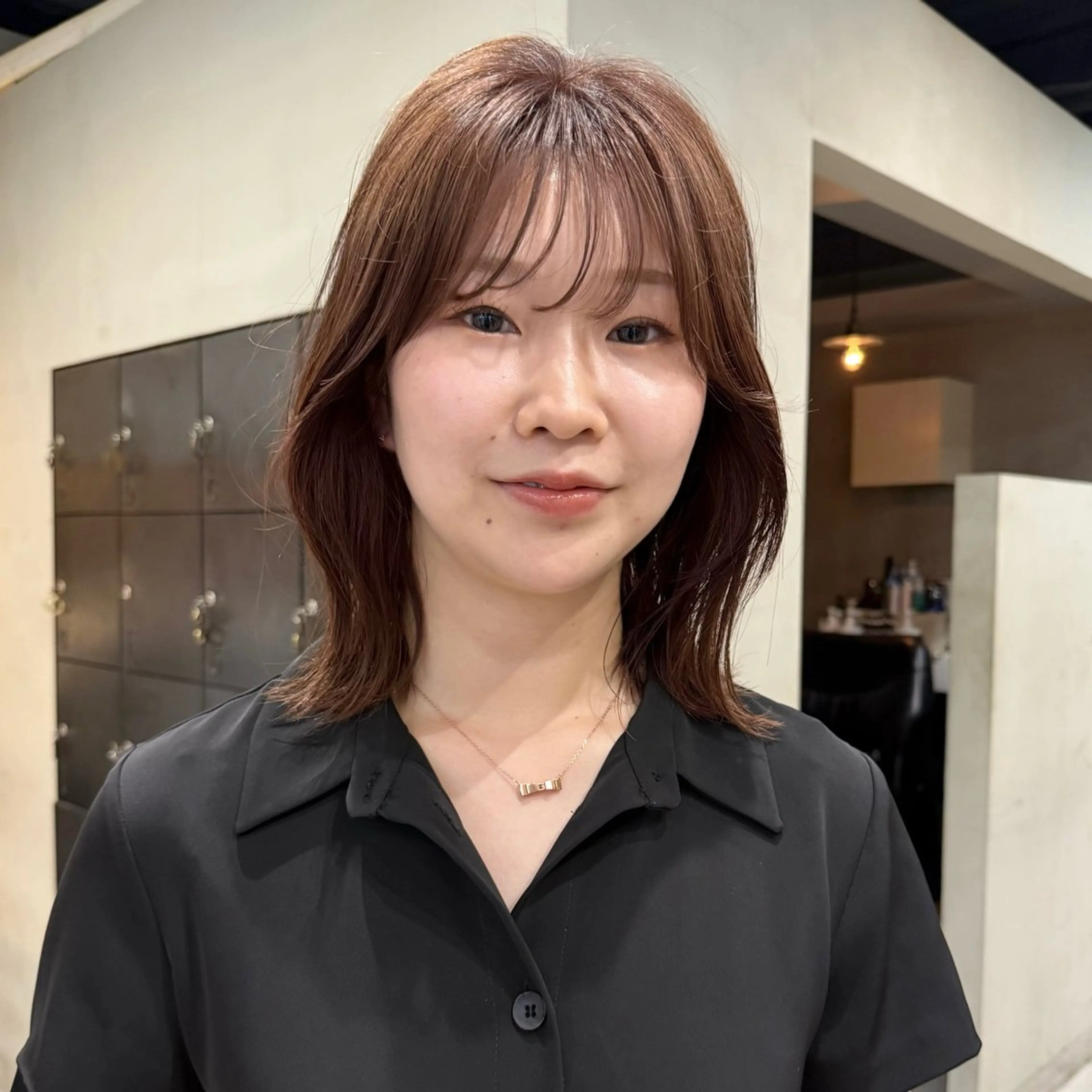 カラー レイヤー/グレージュ /ブリーチなし/ひなのヘアスタイル