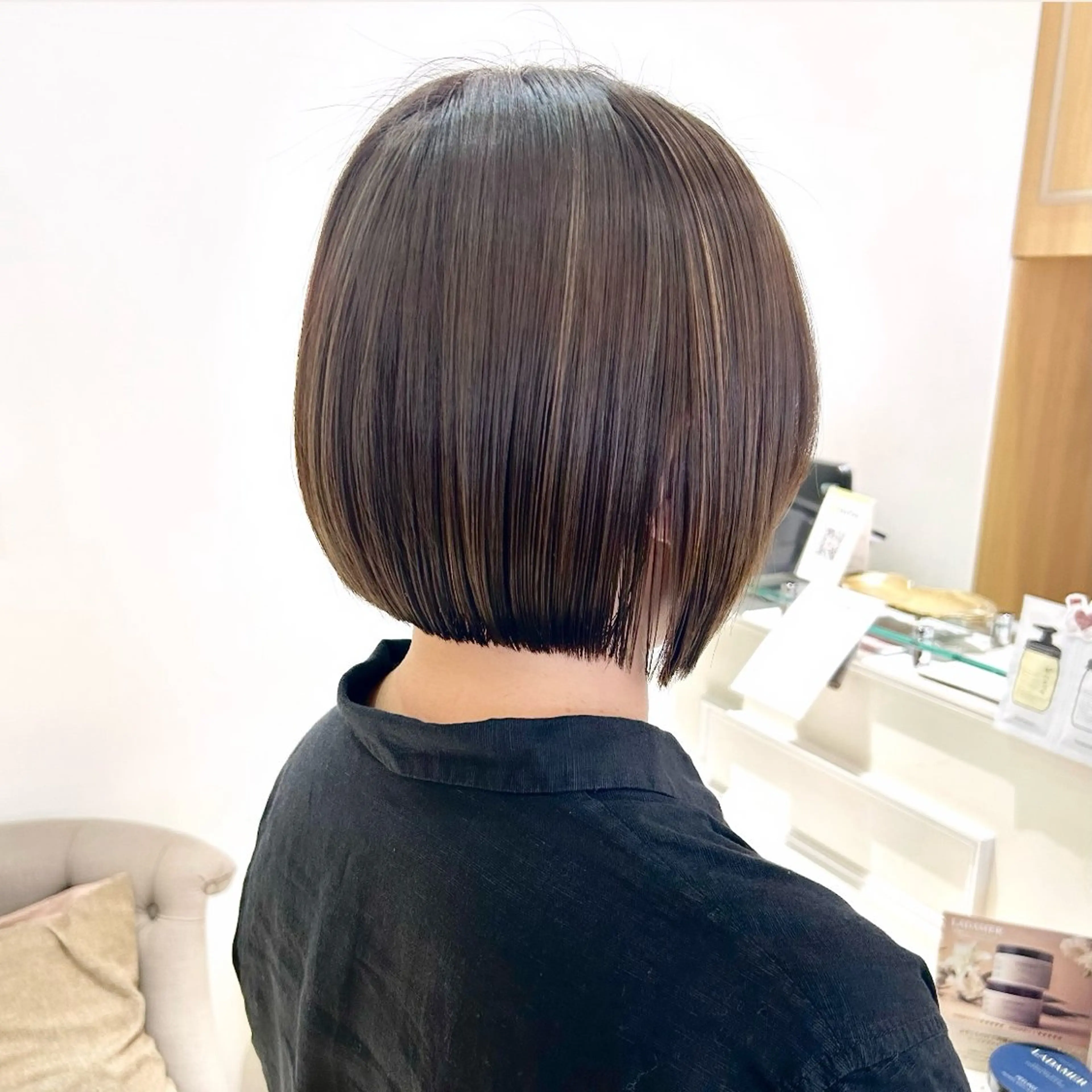 ショート ヘアアレンジ カット 吉水 彩乃 /ボブ/艶感カラーのヘアスタイル