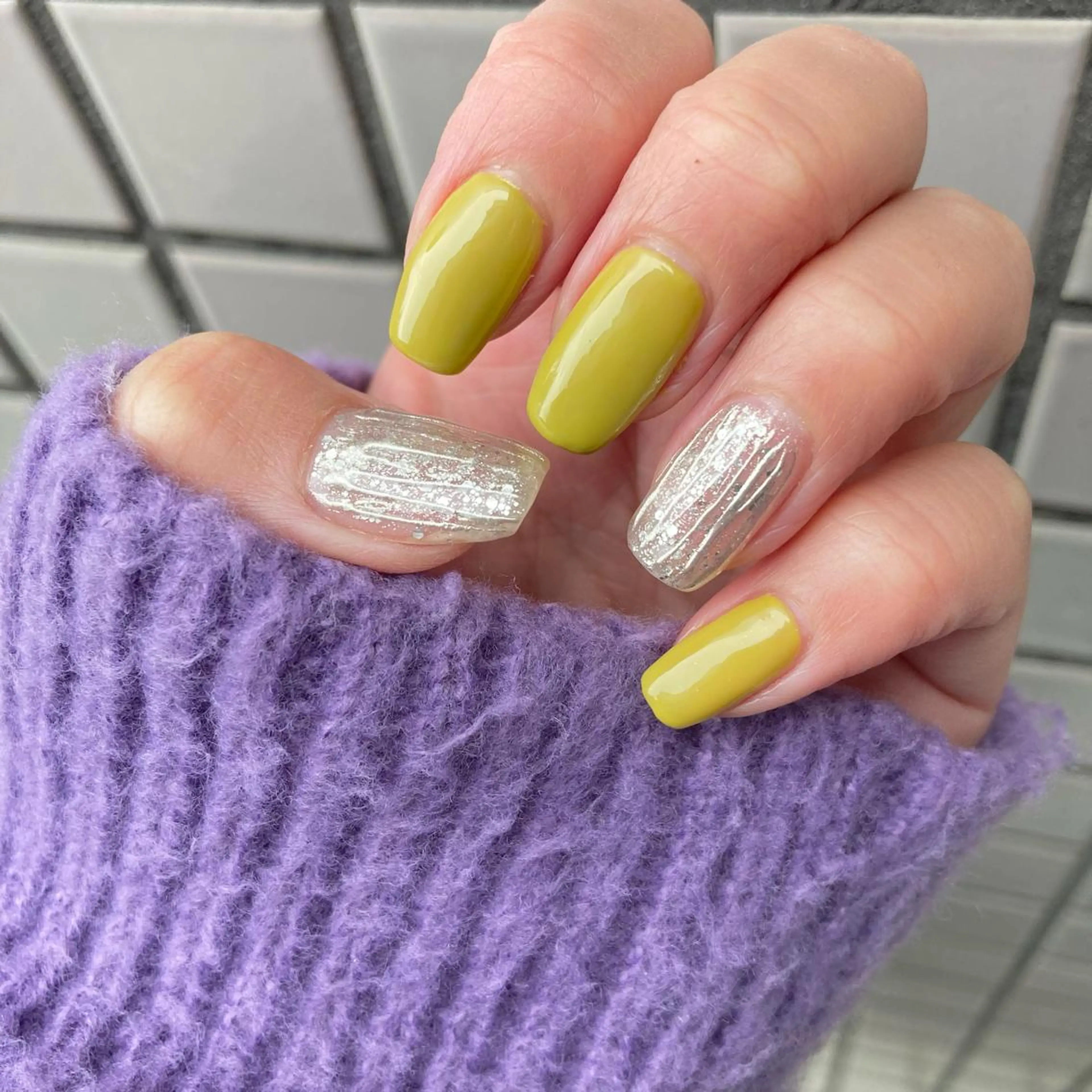 ネイル ミラーネイル ニュアンスネイル RicottEYELASH&NAIL所属・下城 葵のネイルデザイン