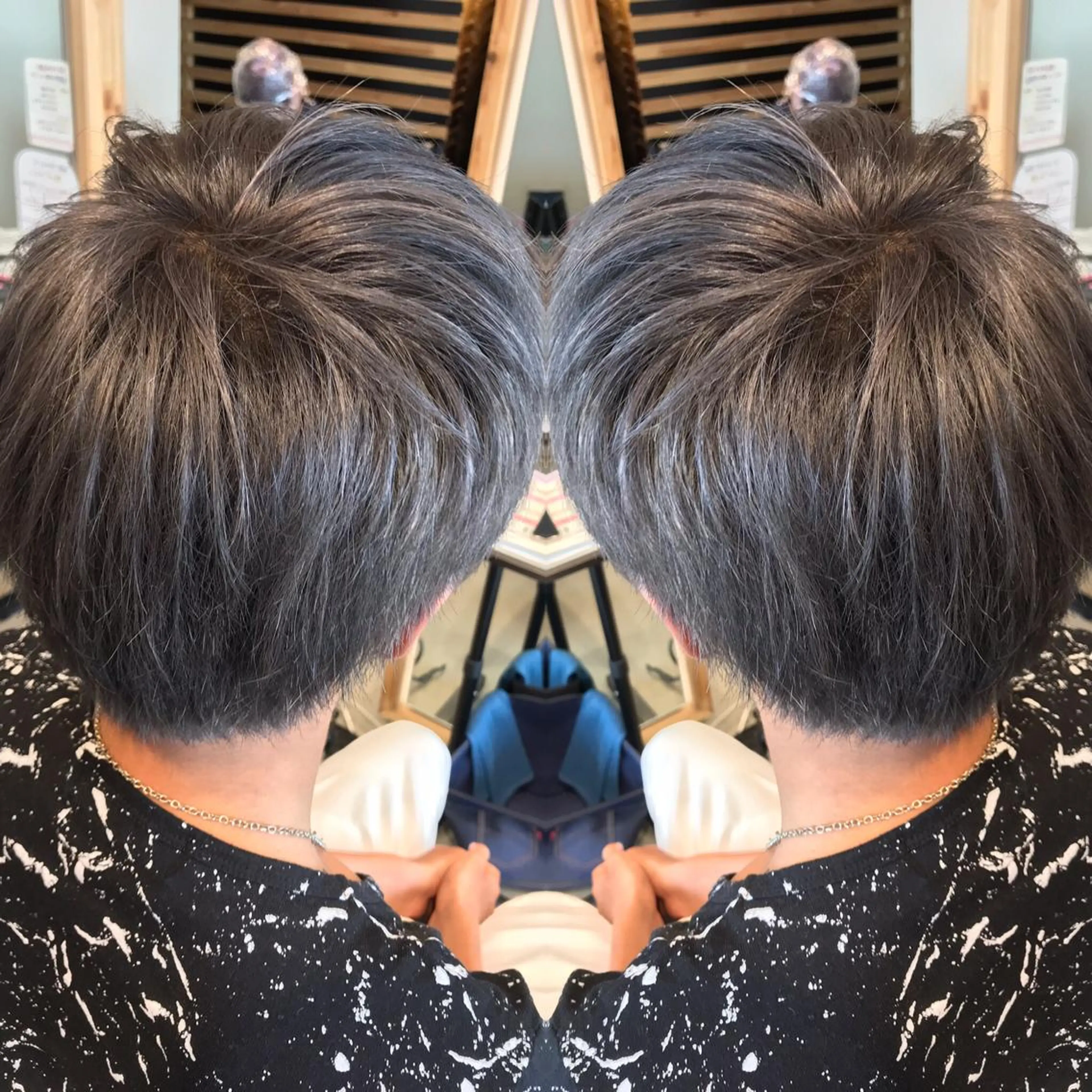 ショート カラー メンズ メンズブリーチ ブリーチ ヘアカラー 大久保 隆蔵のヘアスタイル