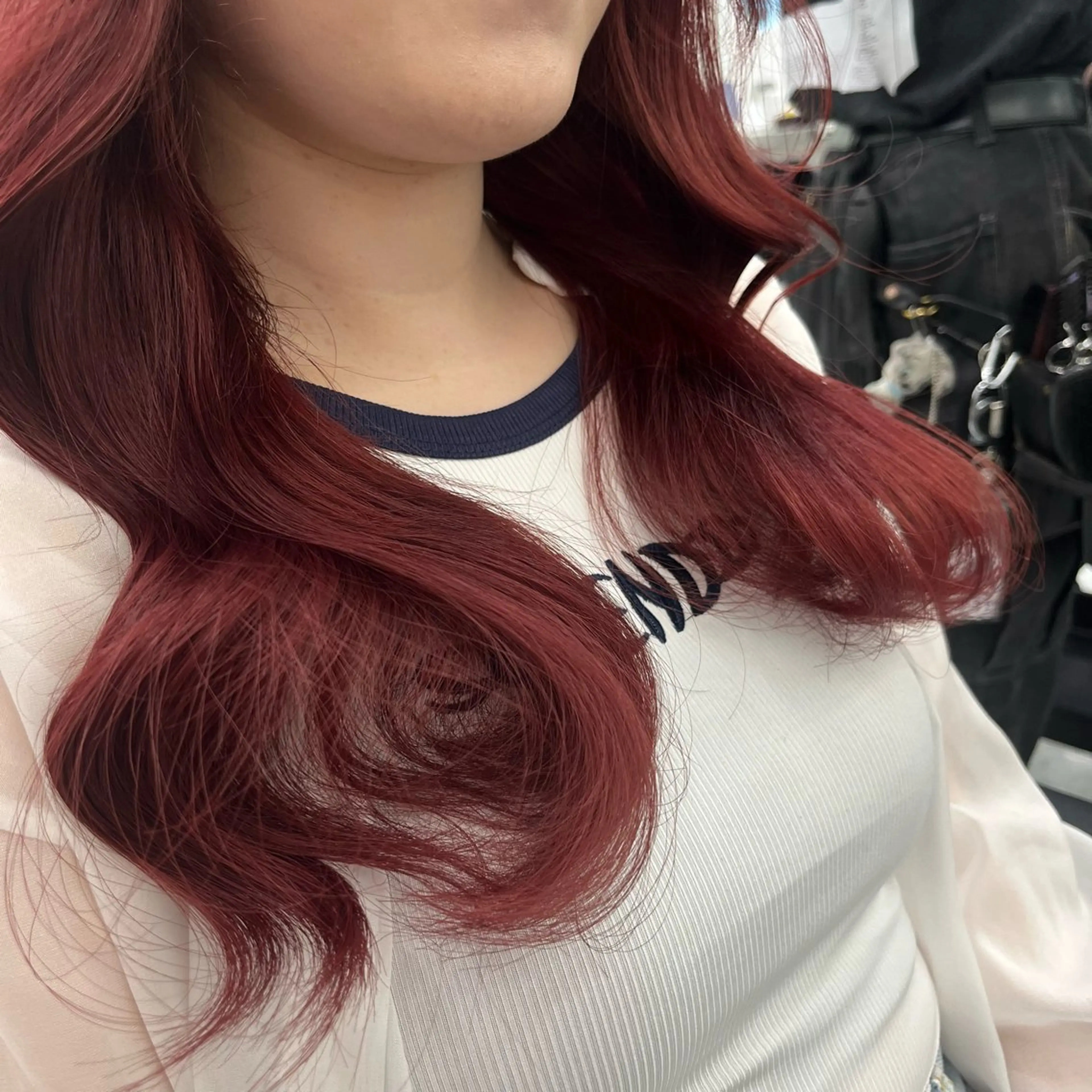 ロング ヘアカラー 💗韓国暖色ヘア NO.1💗🪽のヘアスタイル