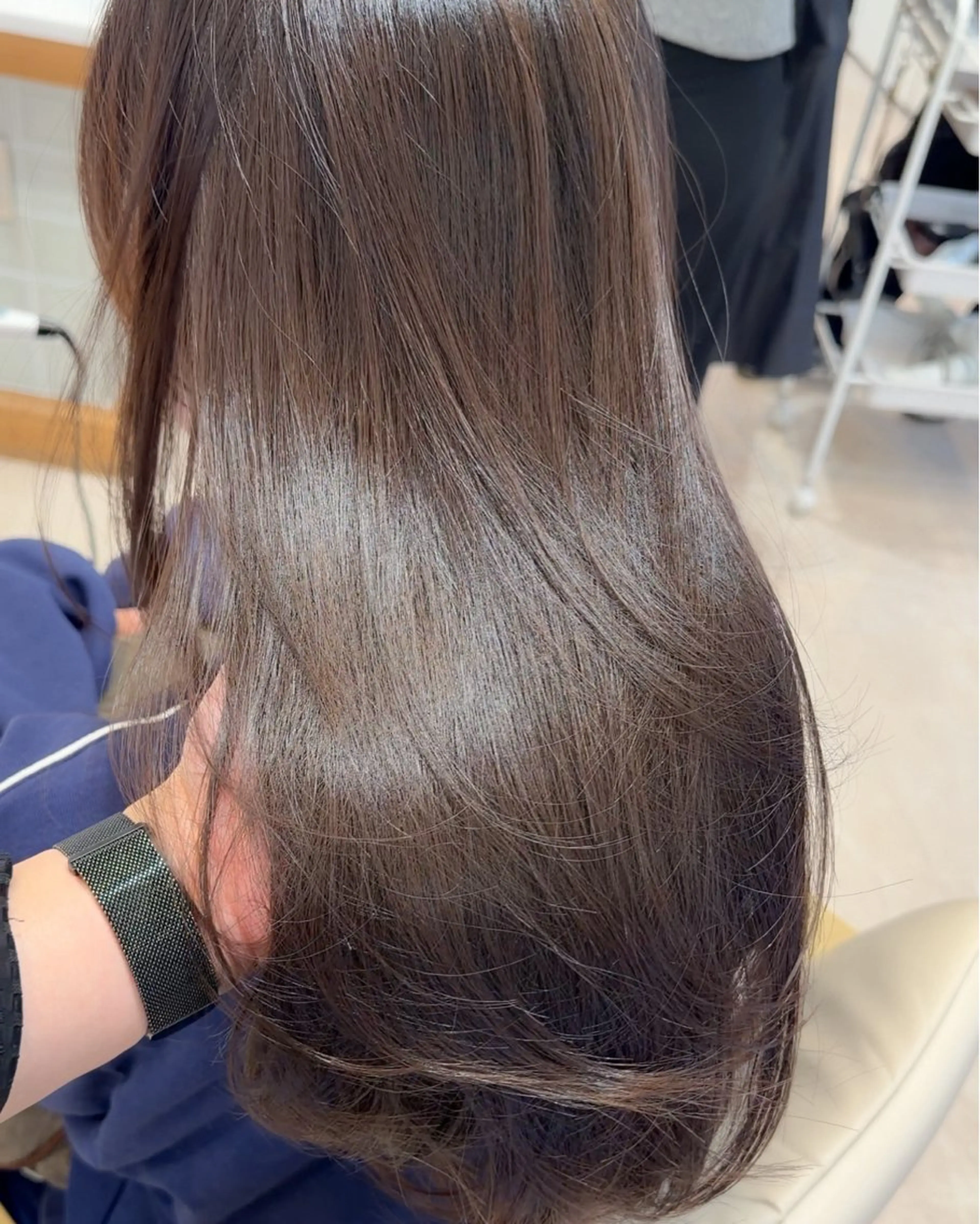 ロング カラー ブリーチ 透明感カラー ブリーチなしカラー 髪質改善 レイヤーカット カット ヘアカラー トリートメント ミタニ/髪質改善 /レイヤーカットのヘアスタイル