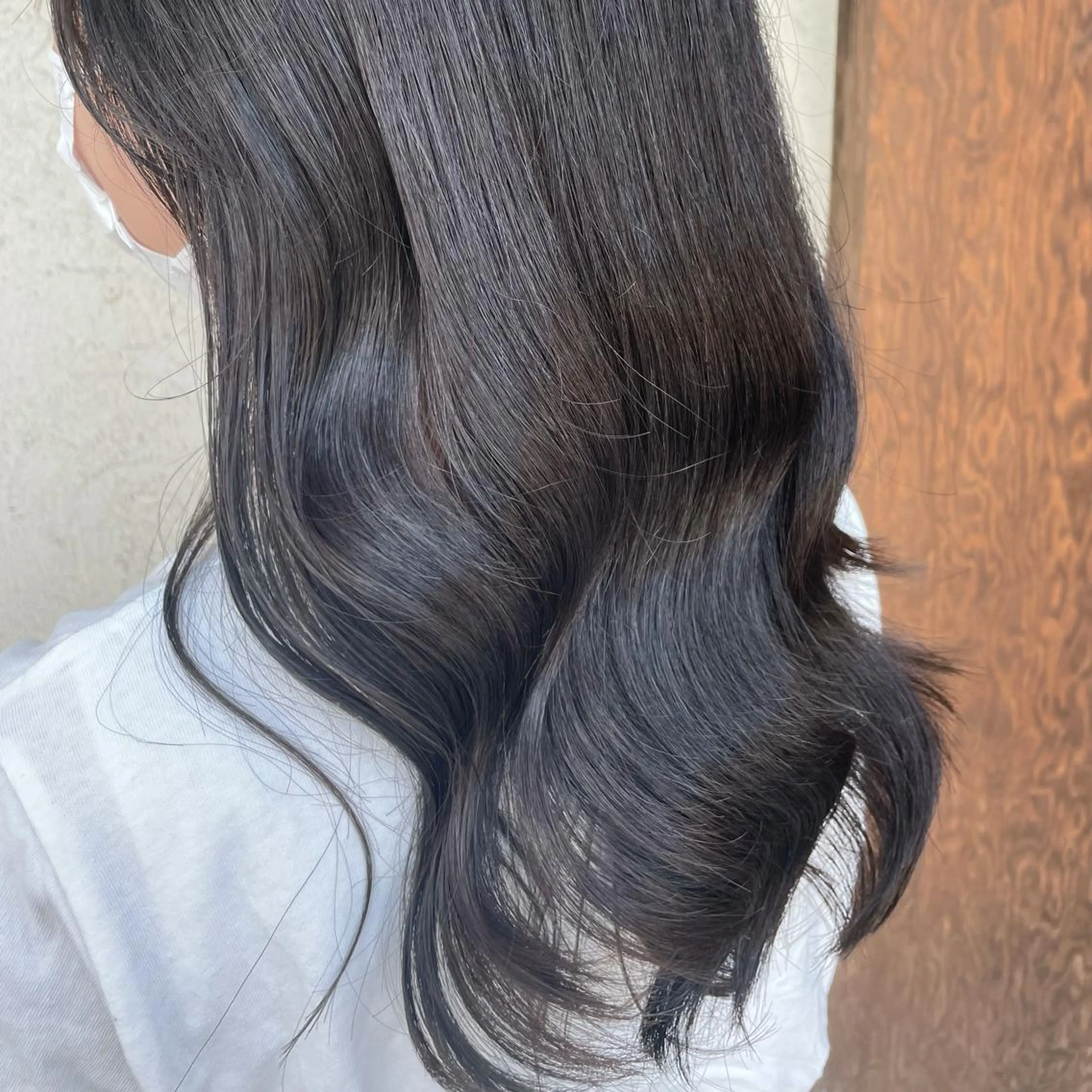 ロング カット ヘアカラー トリートメント しもかわ かほのヘアスタイル