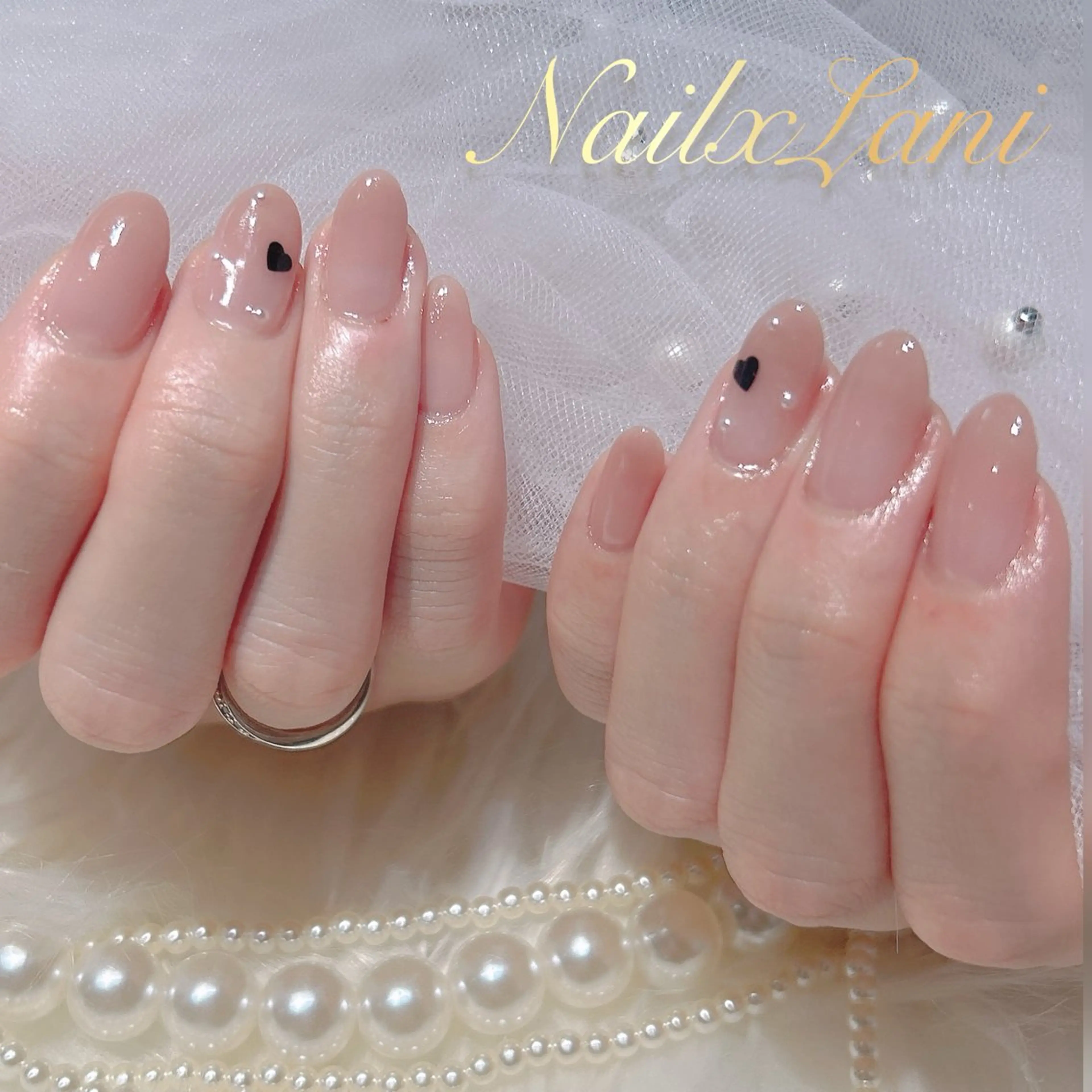 ネイル フットネイル ジェルネイル マグネットネイル パラジェル Nail×Lani 深爪矯正対応◎のネイルデザイン