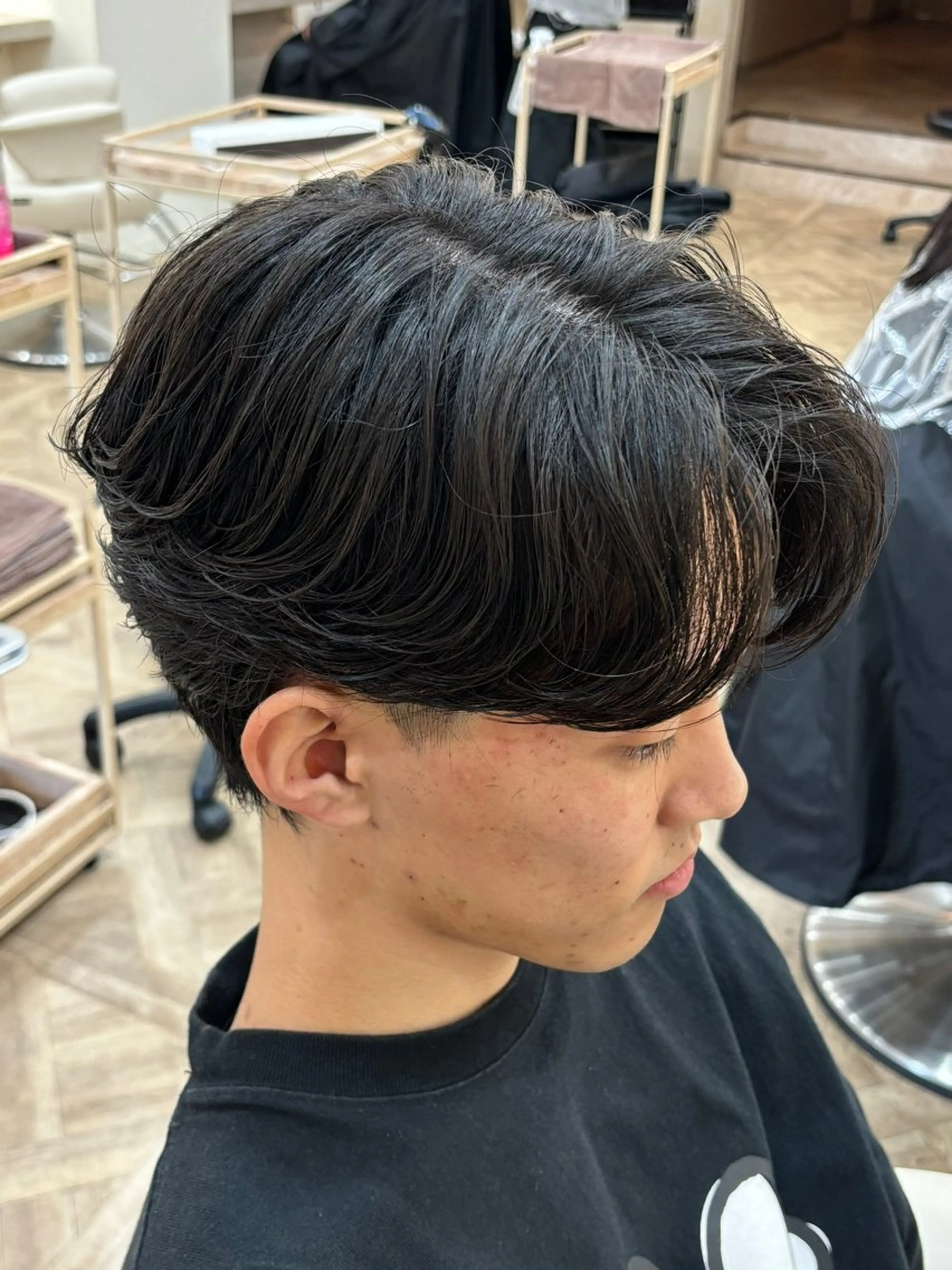 ショート パーマ メンズ メンズパーマ ニュアンスパーマ カット パーマ トリートメント パーマ職人DAIKI ツイスパ/波巻きのヘアスタイル