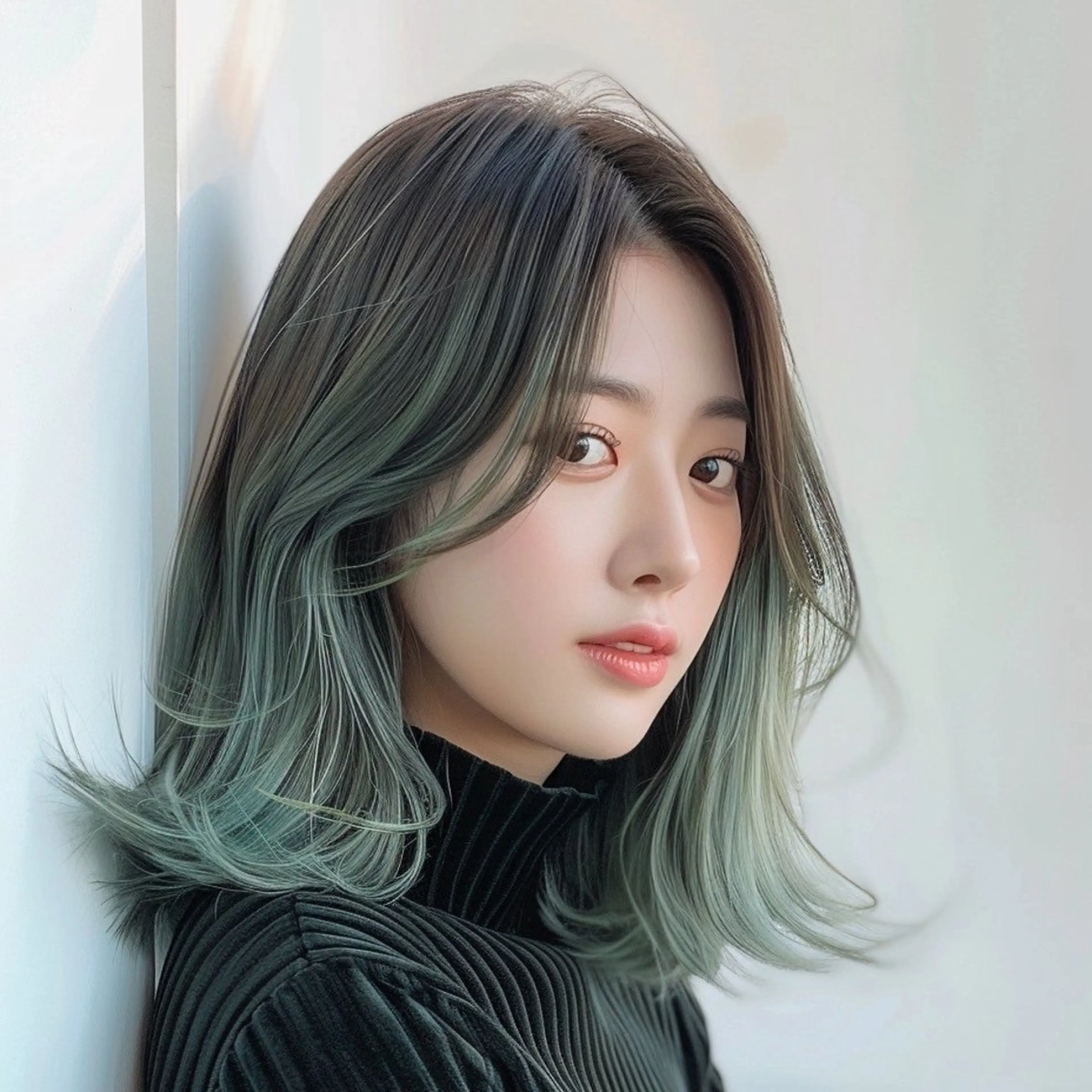 カラー 束感まつぱ🥑🤍 NATUKI🤍のヘアスタイル