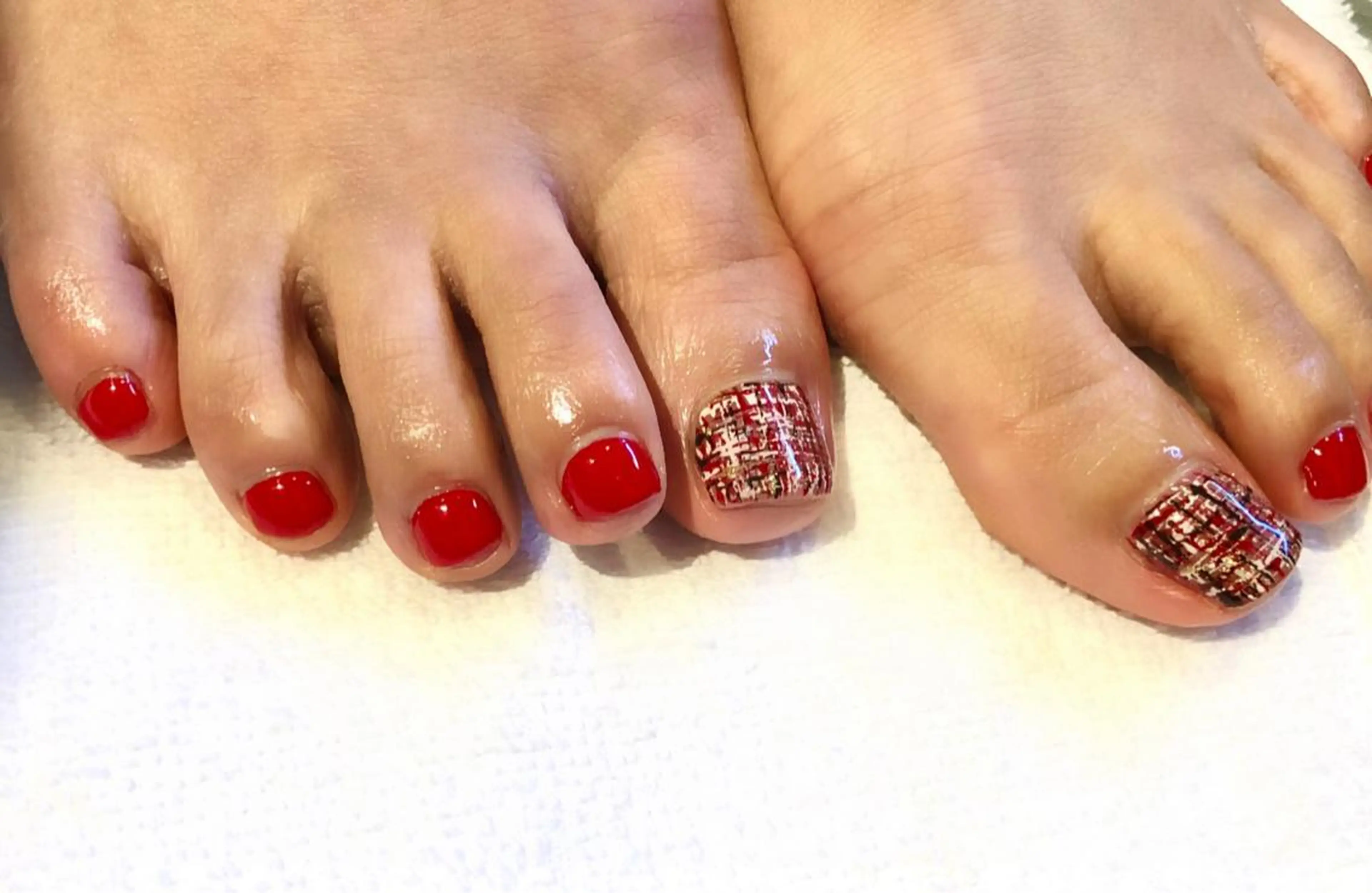 ネイル ツイードネイル TRAM-nail moriizumiのネイルデザイン