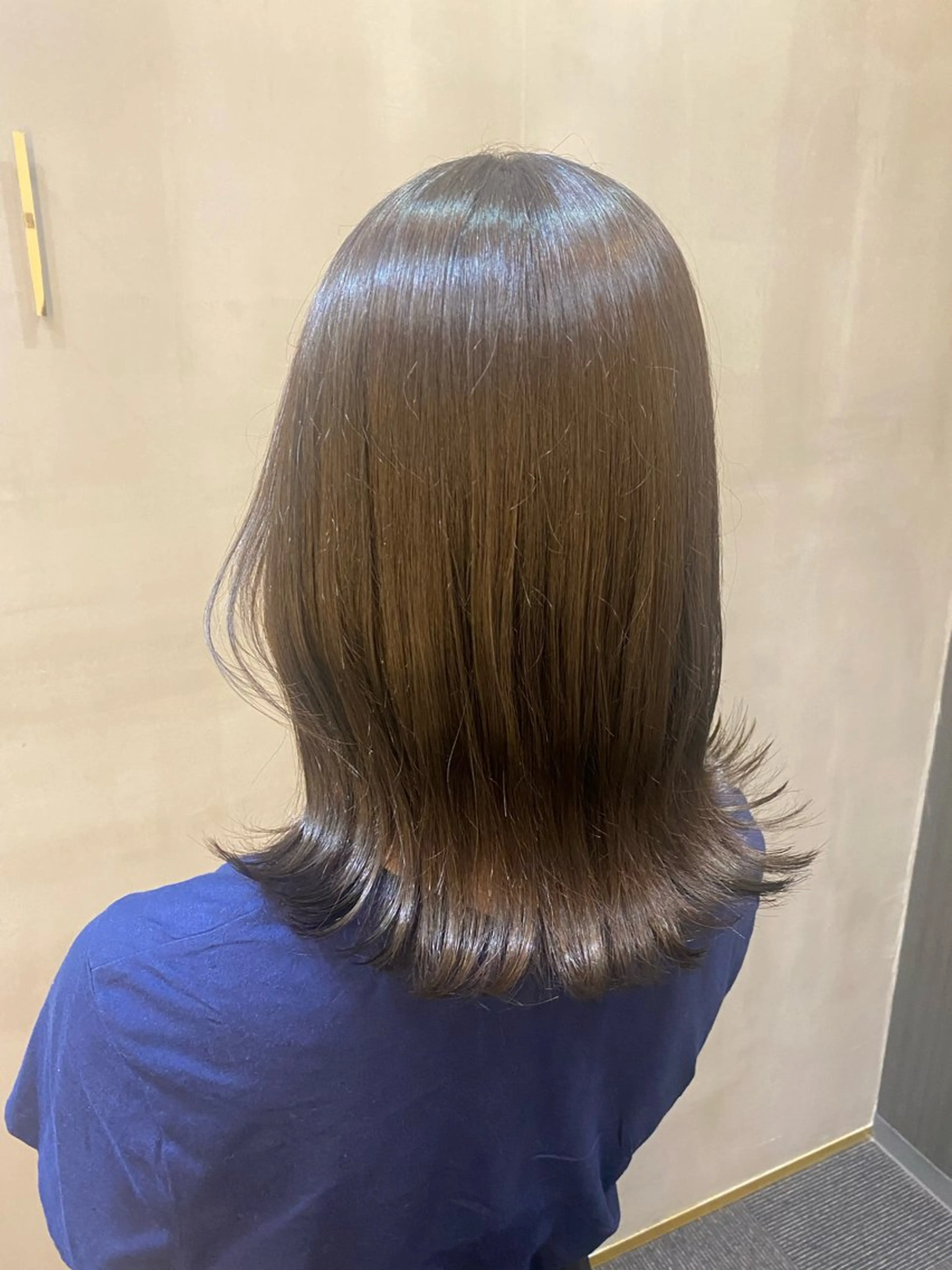 ミディアム カラー 韓国×髪質改善カラー 💎hinaのヘアスタイル