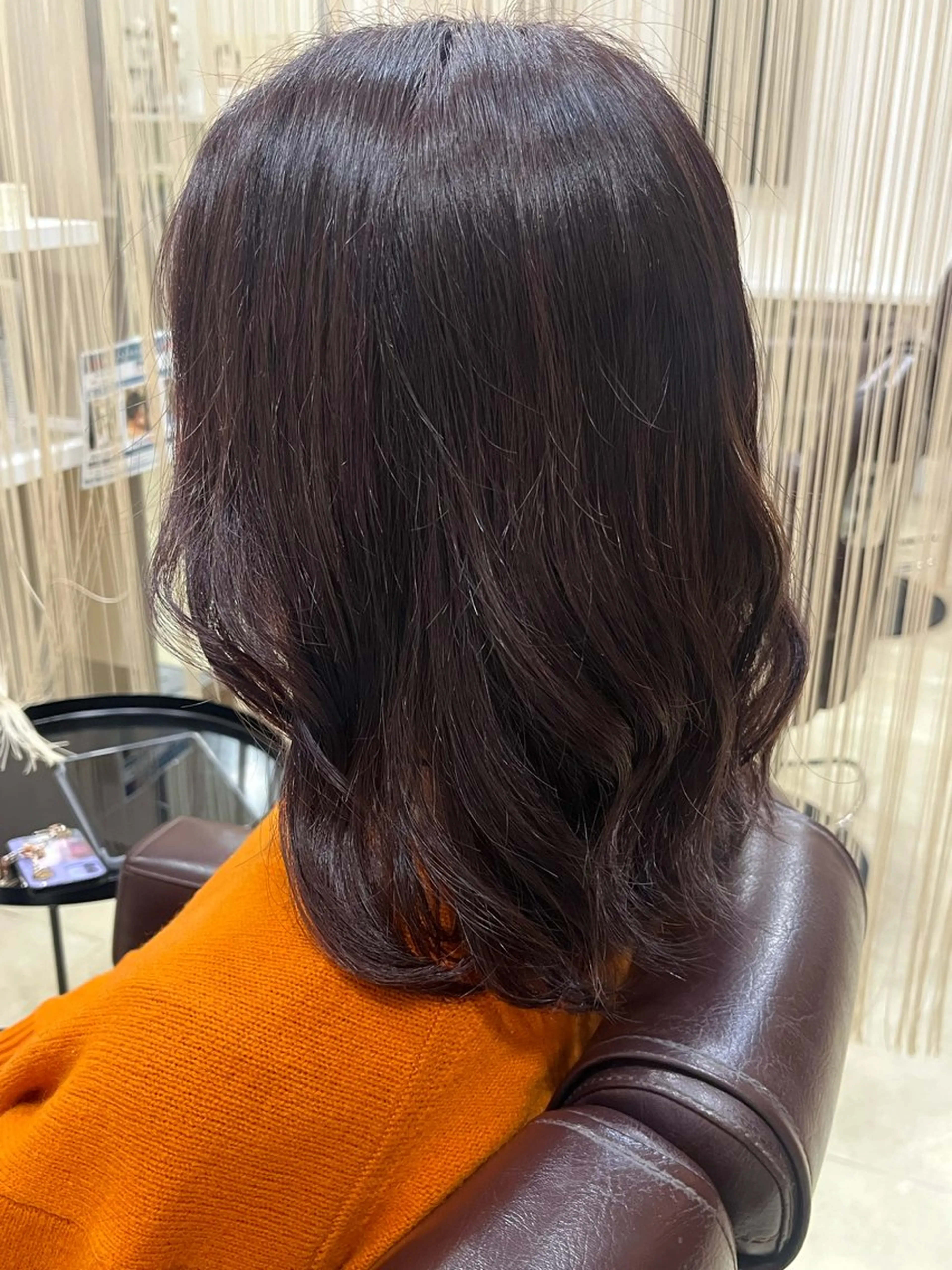 ミディアム カラー ブラウンカラー 透明感カラー ラベンダーカラー ラベンダーブラウン 田中 こころのヘアスタイル