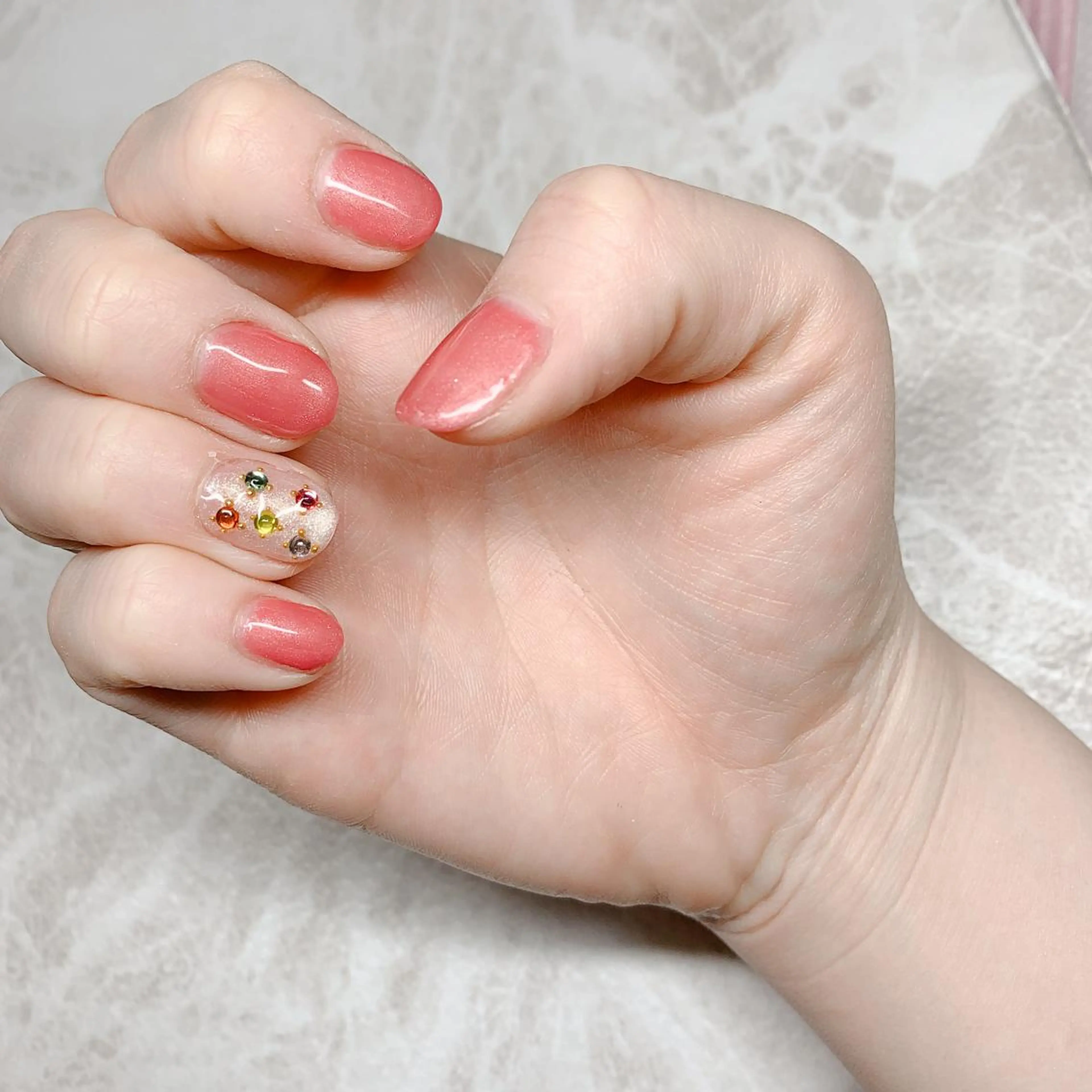 ネイル ワンカラーネイル 春ネイル ハンドネイル 痩身/脱毛/ネイル HARUKAのエステ・リラクイメージ