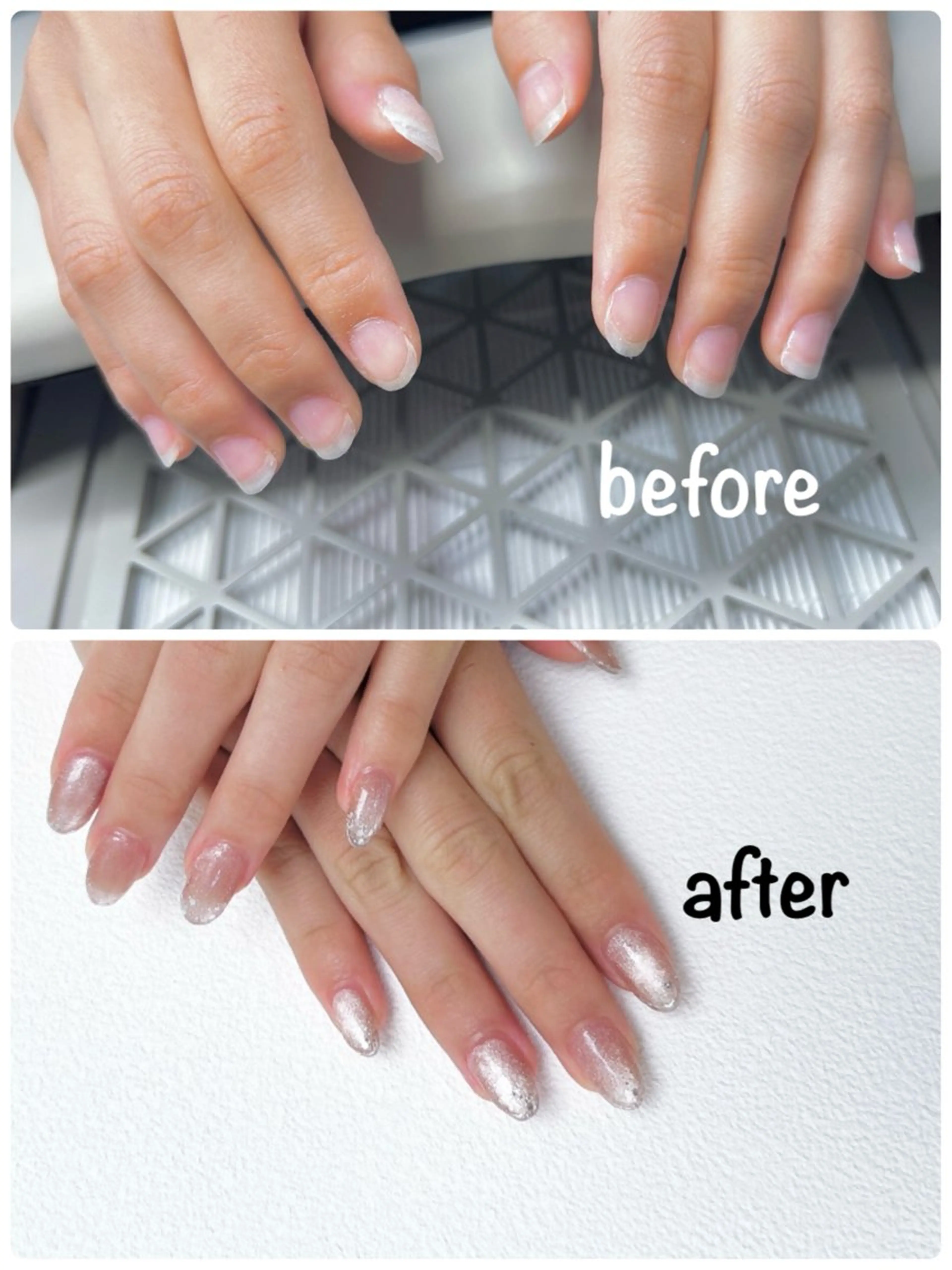 デザインアートネイルジェルチップ長さ出し10本(オフ無し)の写真