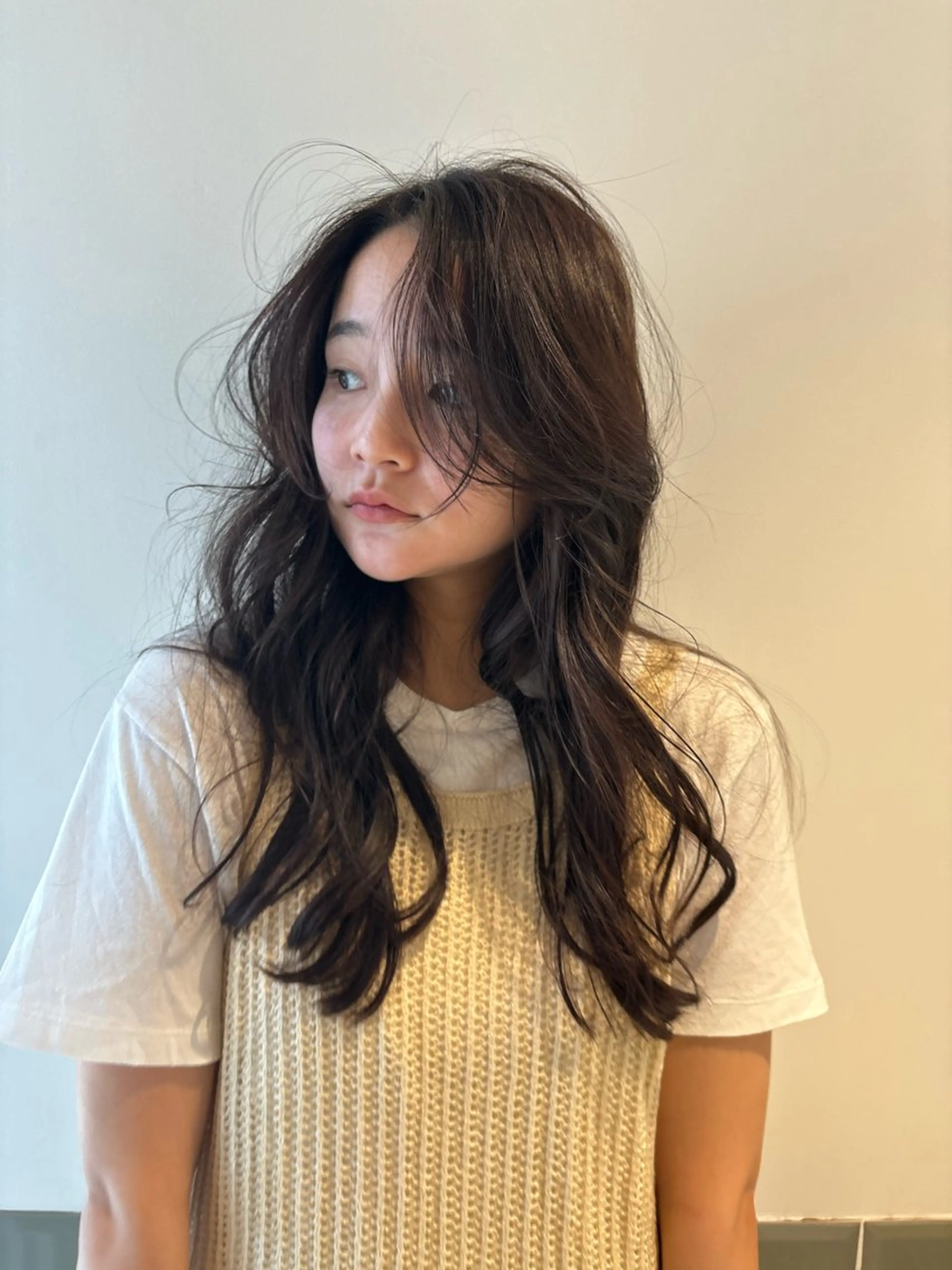 ロング カラー レイヤーカット ロング カット ヘアカラー トリートメント Takuma Suzuki中目黒のヘアスタイル