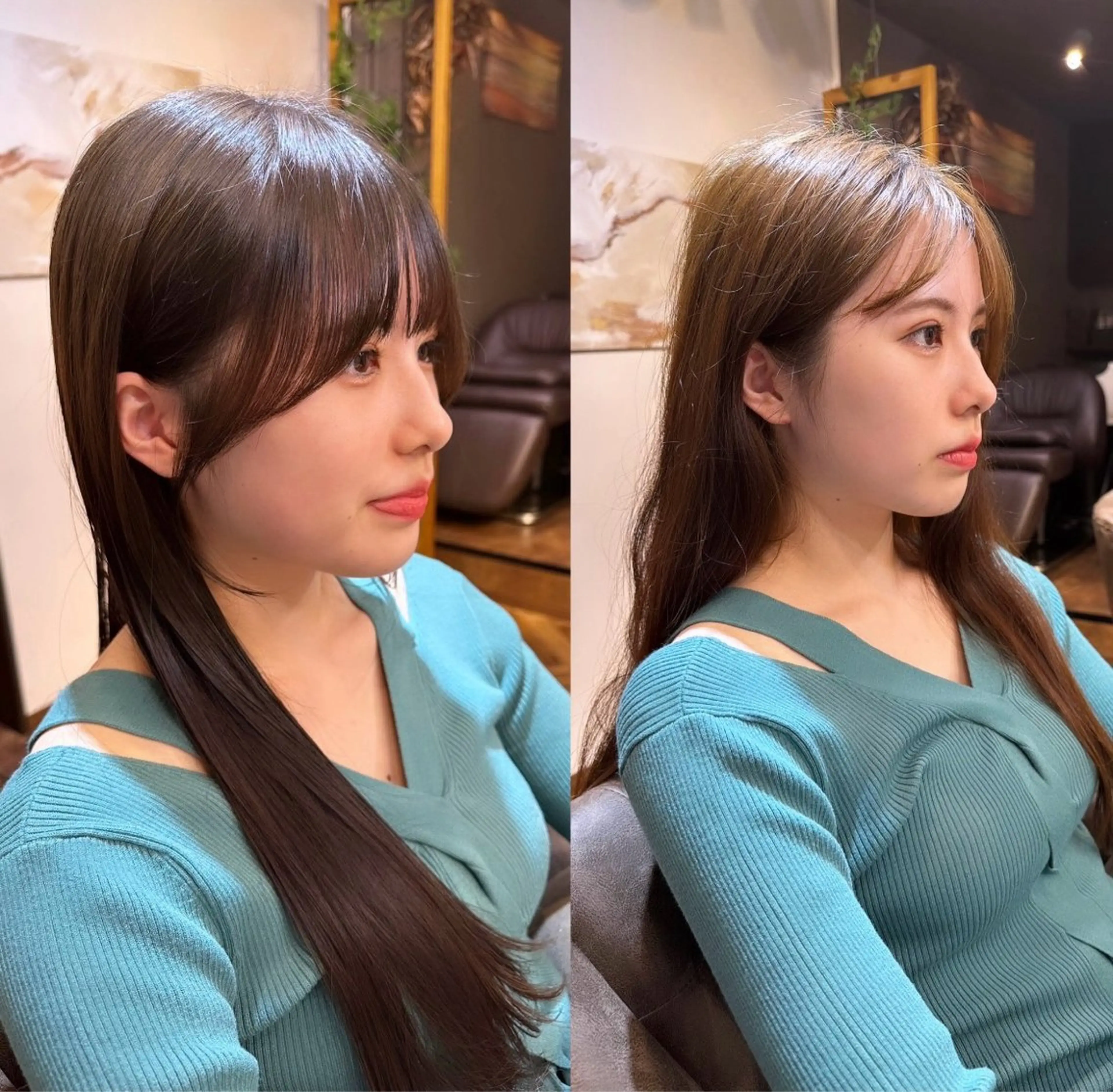 ロング カット ヘアカラー トリートメント 伏田 遼馬のヘアスタイル