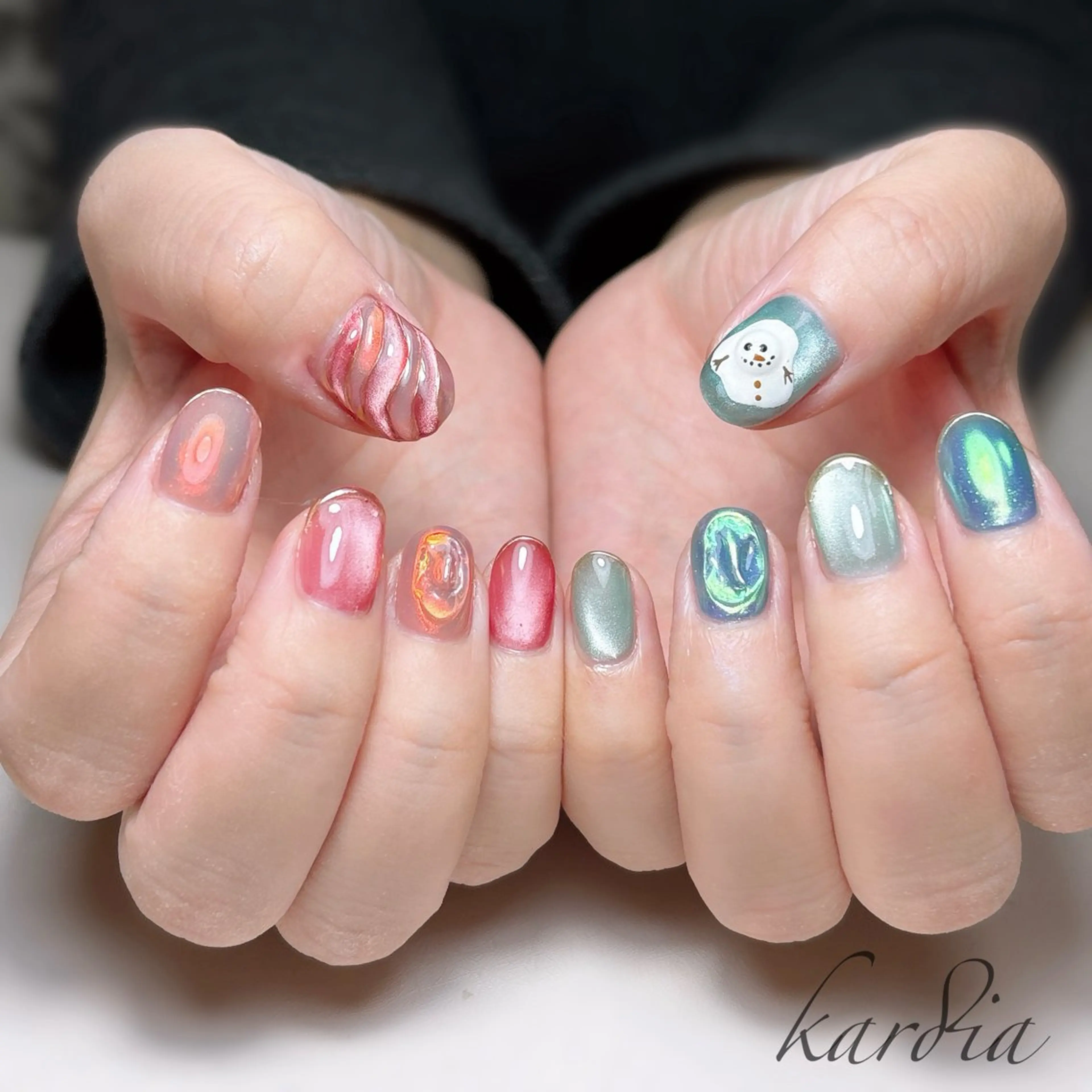 ネイル καρδιά -ｶﾙﾃﾞｨｱ-のネイルデザイン