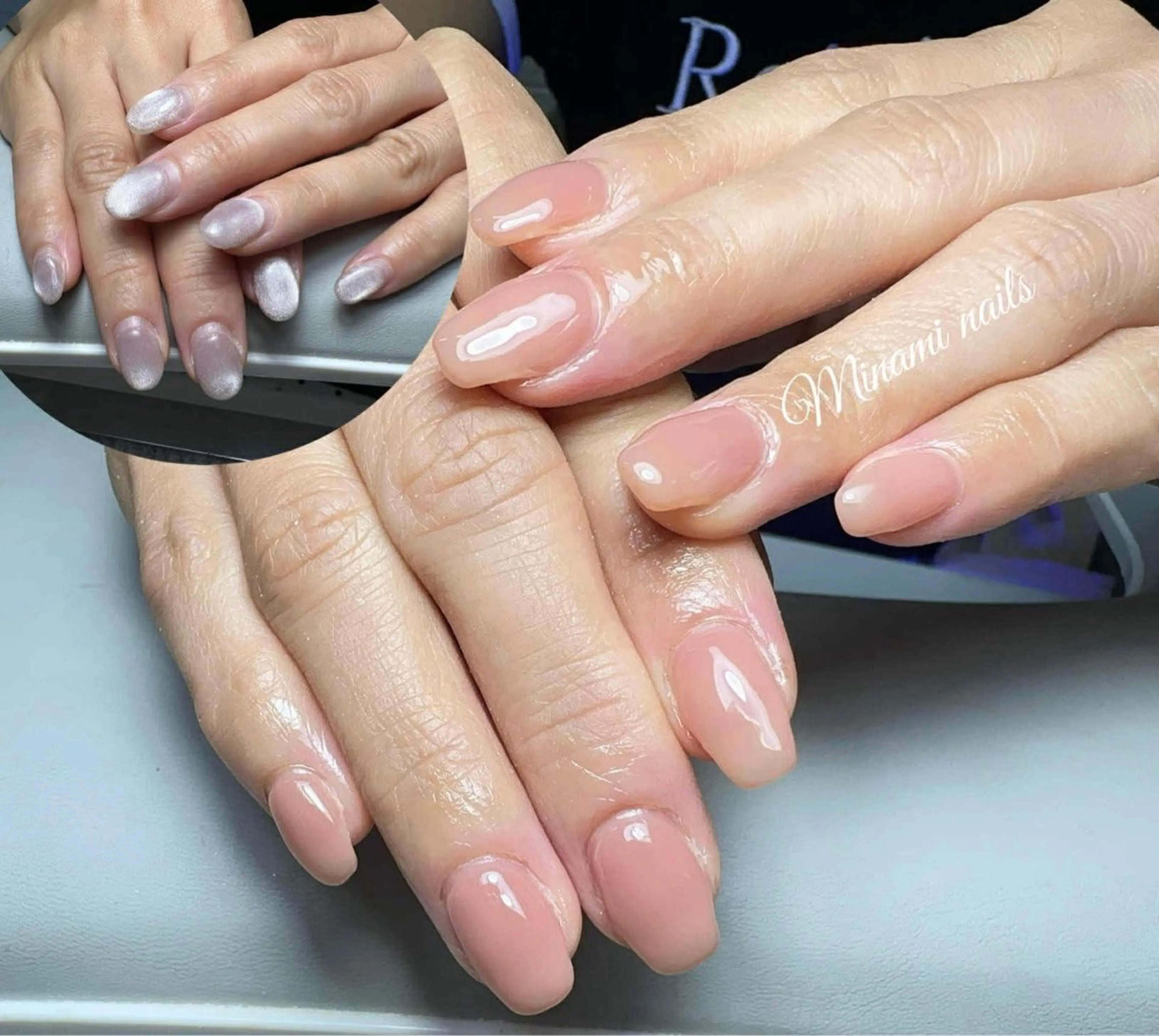 ネイル アートネイル オーロラネイル ガーリー キラキラネイル 韓国ネイル Minami Nailsのネイルデザイン