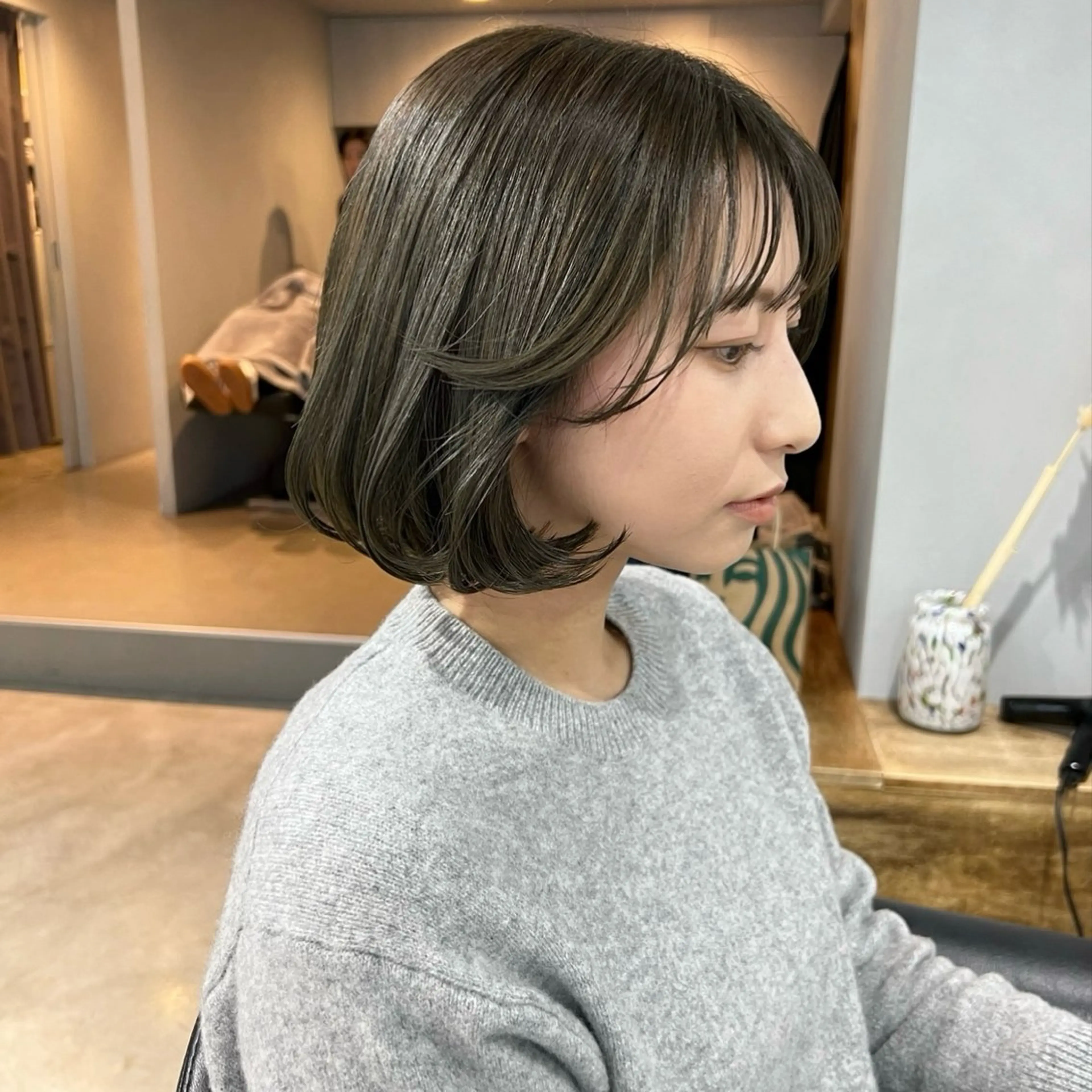 ショート カラー ヘアカラー トリートメント akane/ボブ /ブラウンベージュのヘアスタイル