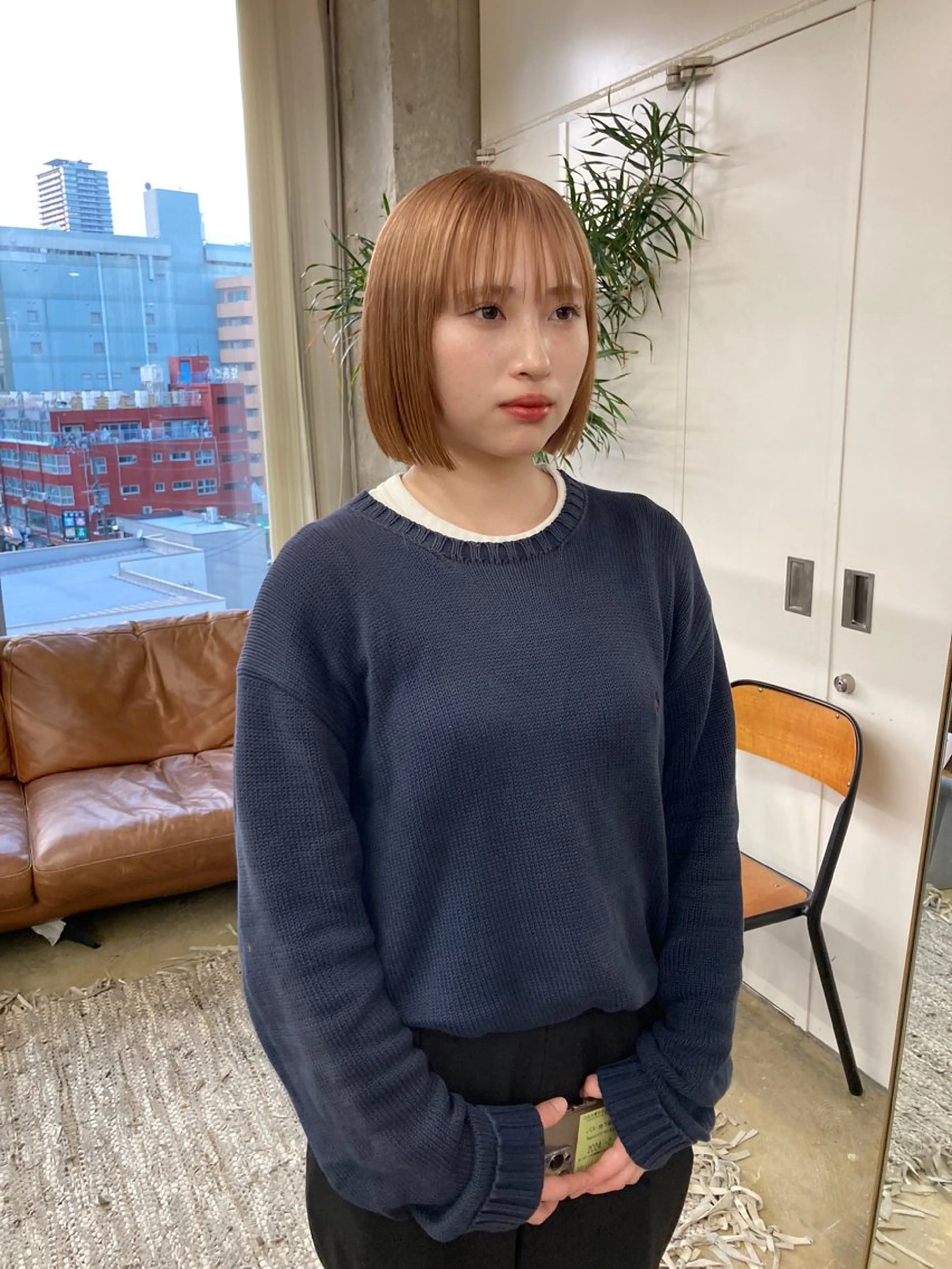 ミディアム カラー カット ヘアカラー トリートメント 小木曽智美 /ボブ/ショートのヘアスタイル