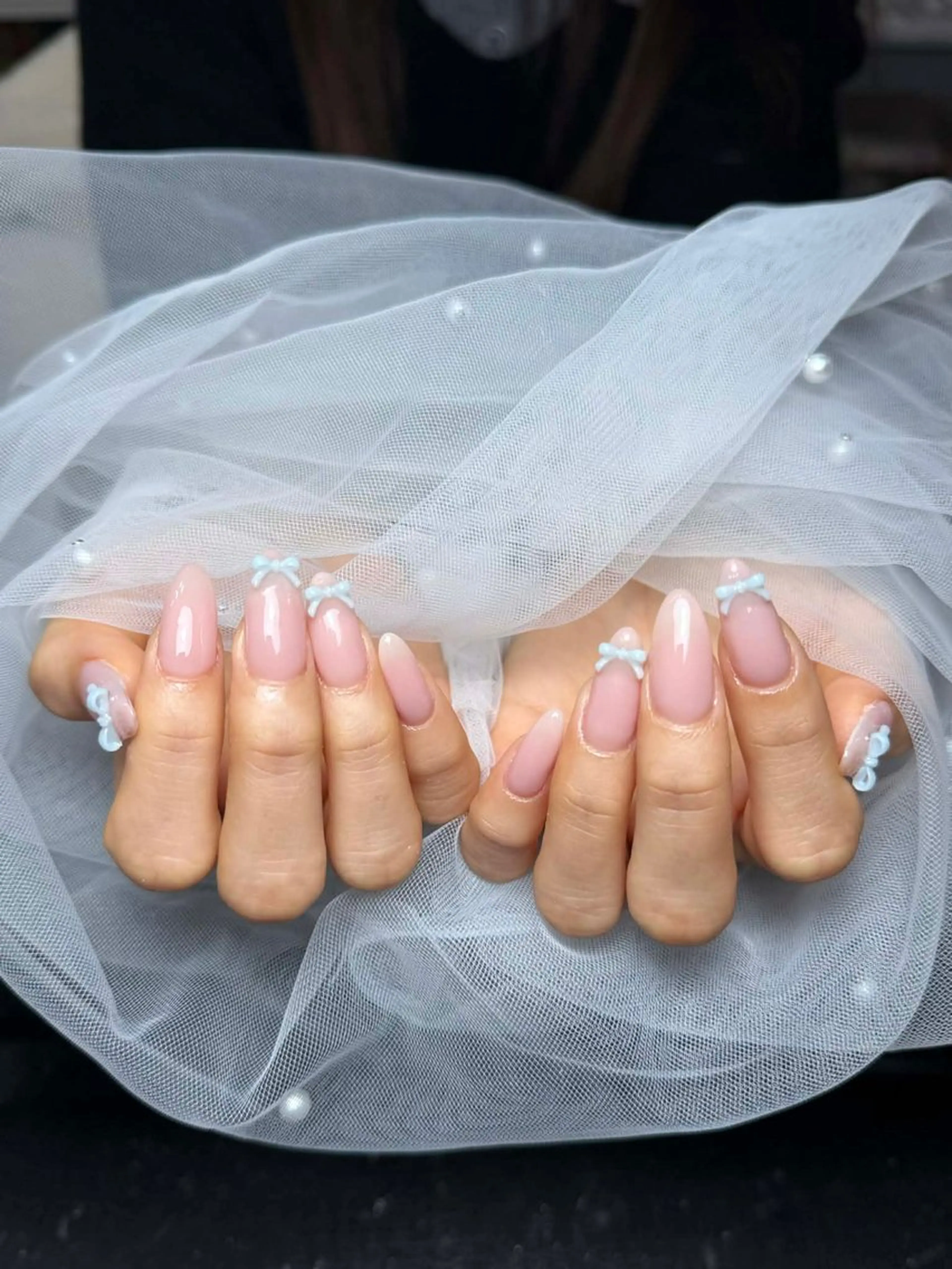 ネイル アートネイル 長さ出し ジェルネイル マグネットネイル ニュアンスネイル ハンドネイル Cloudy Chan 歌舞伎町のネイルデザイン