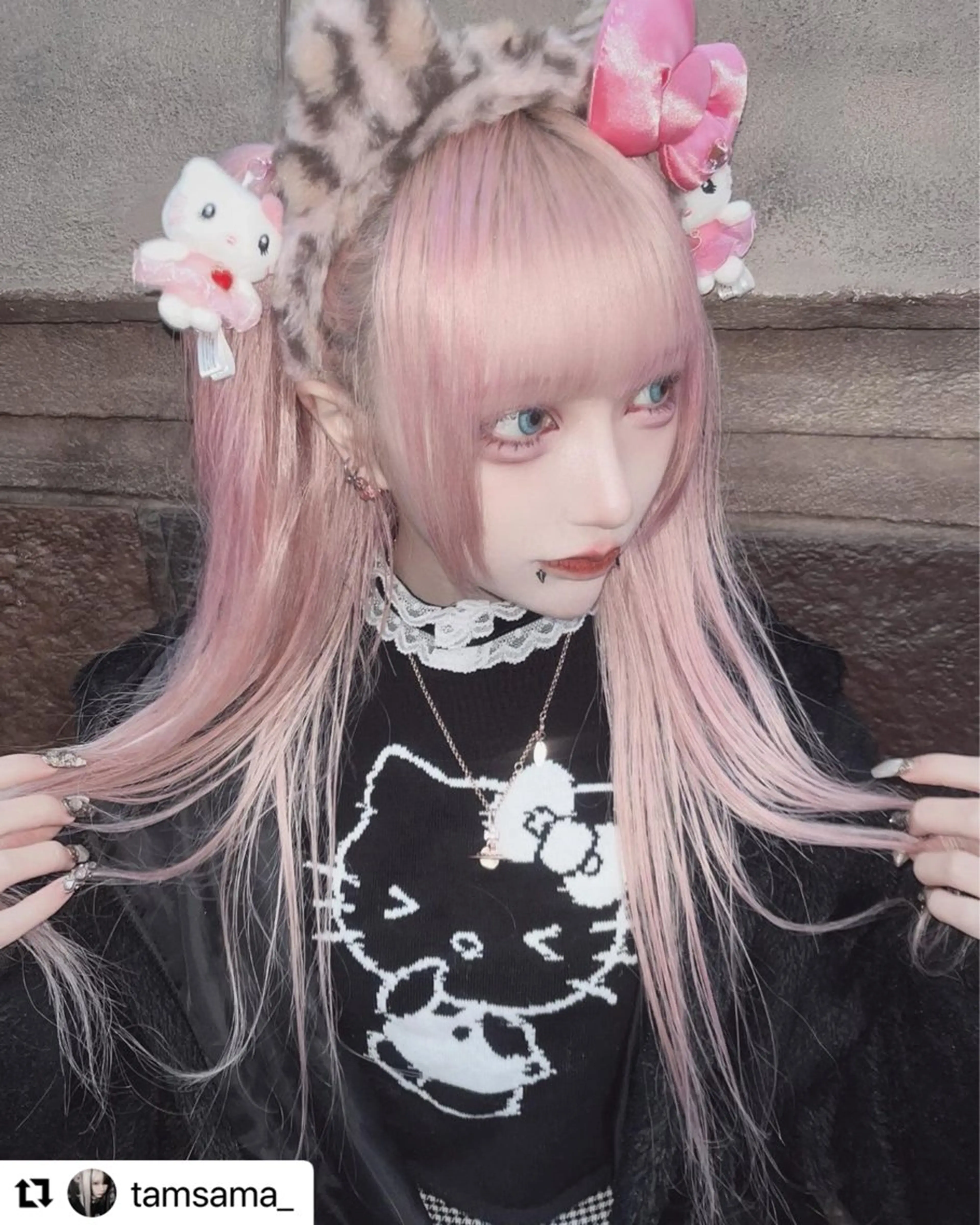 ロング ✨ハイトーン✨透明感 ✨生神　優季のヘアスタイル